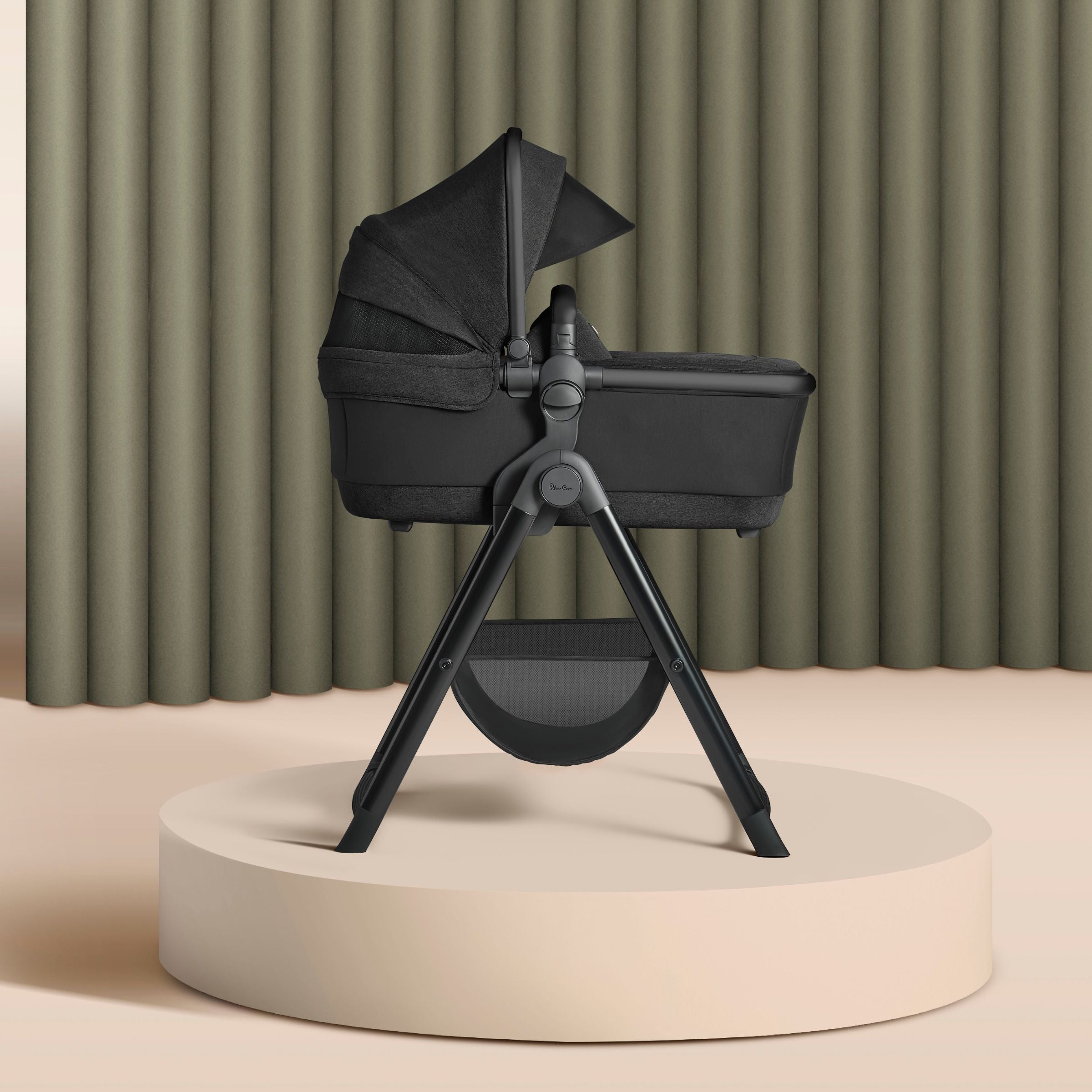Silver Cross Wave Tandem Bassinet with Sustainable Fabrics - Tots to Teens Furniture