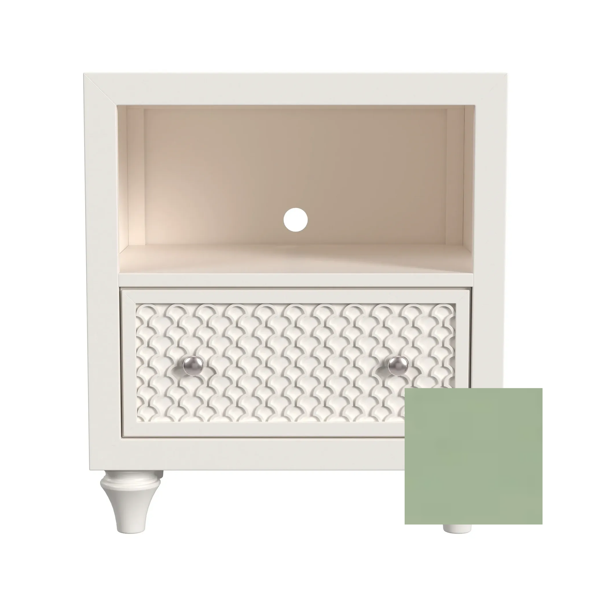 Amanda 1 Drawer Nightstand - Tots to Teens Furniture