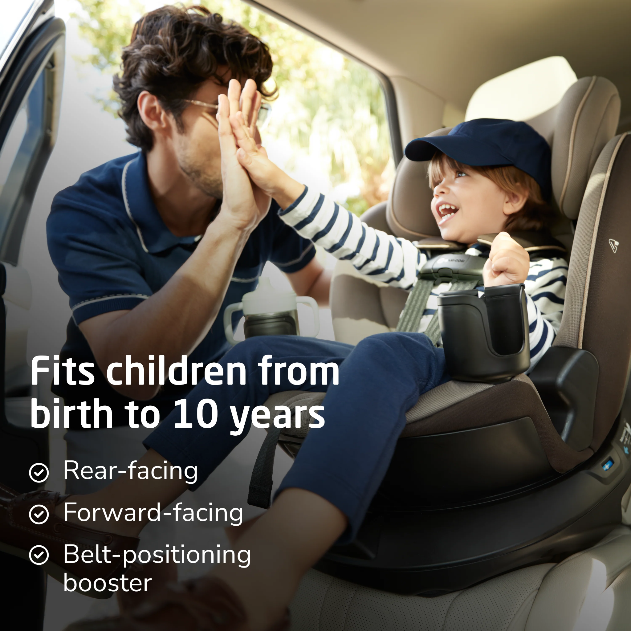 Andi 360 Rotating All-in-One Convertible Car Seat | Tots to Teens Furniture