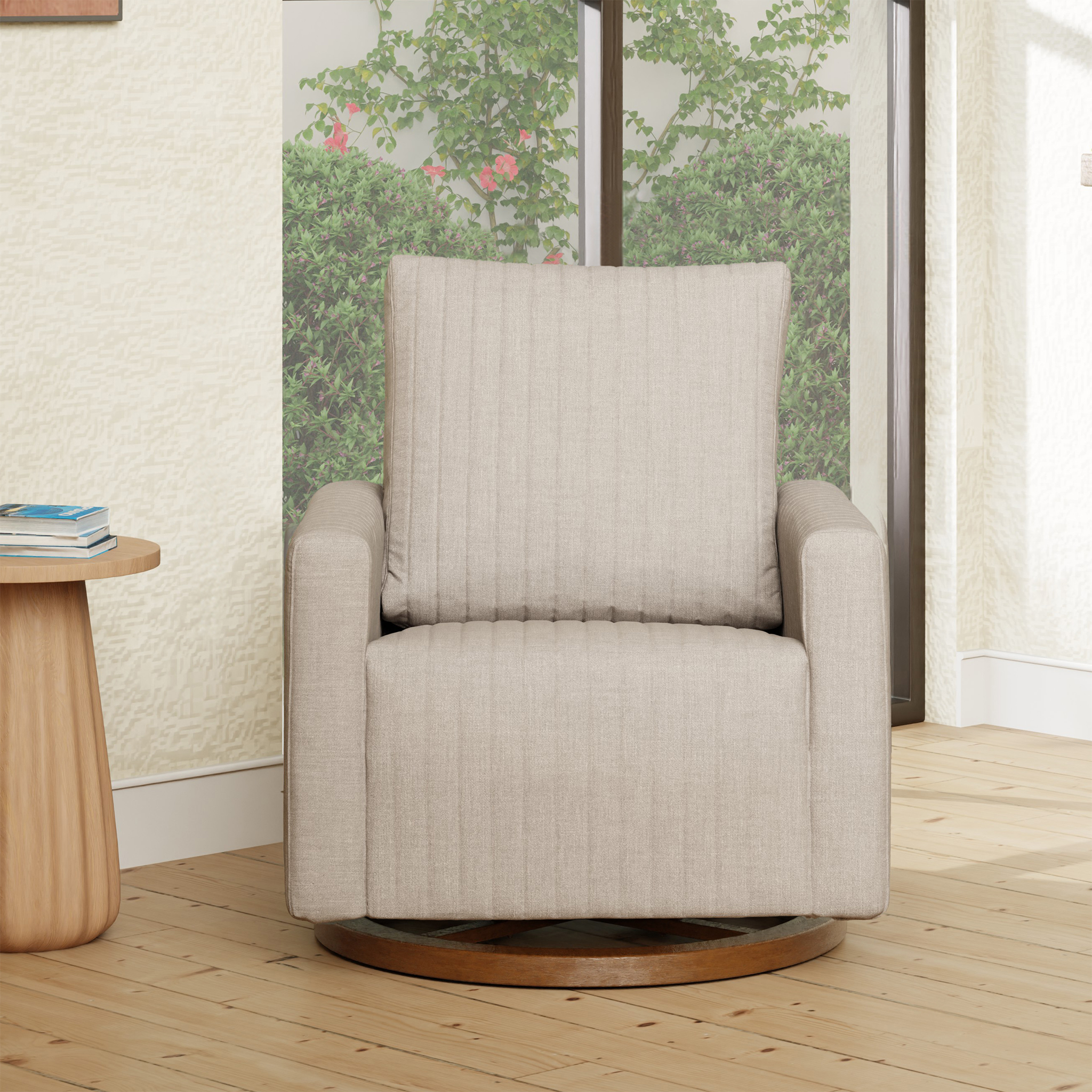 Poe Channeled Swivel Glider - Tots to Teens Furniture
