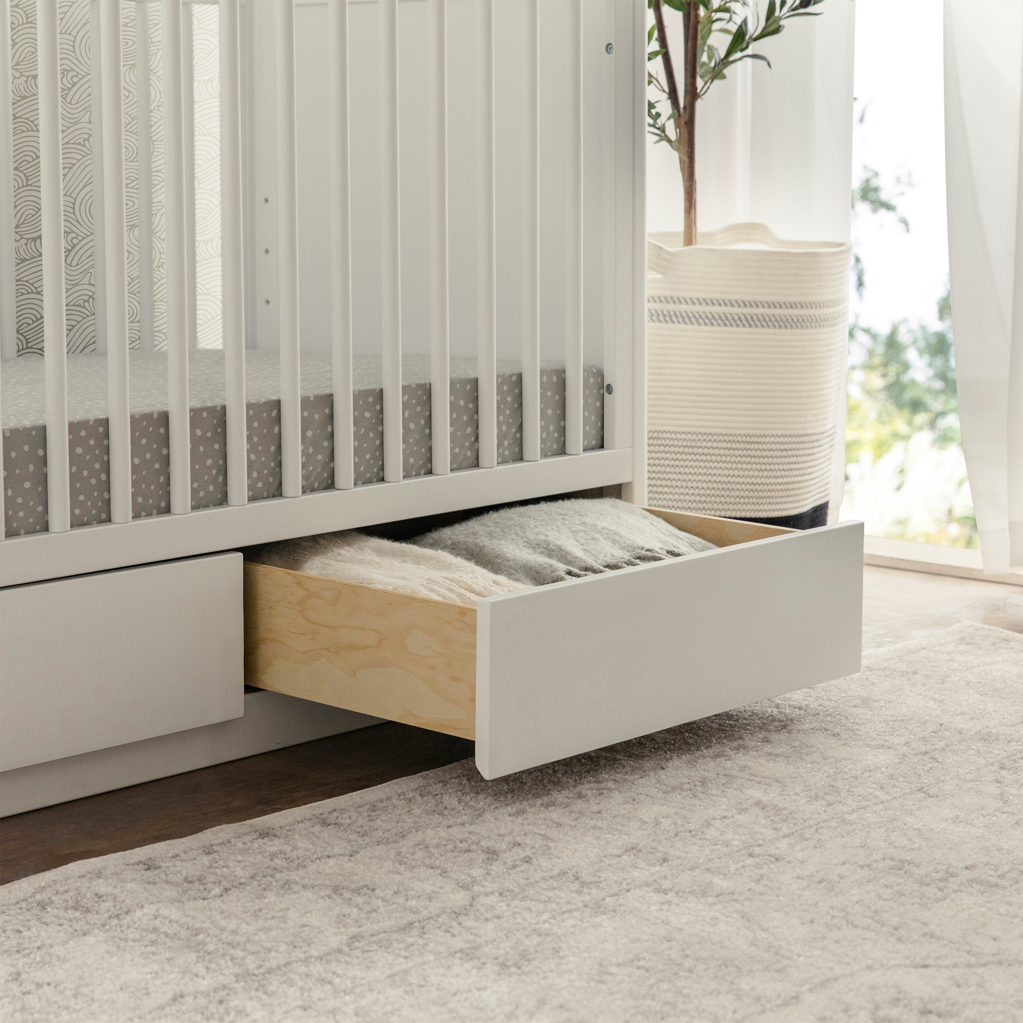 Bento 3-in-1 Convertible Storage Crib w/Toddler Bed Conversion Kit - Tots to Teens Furniture