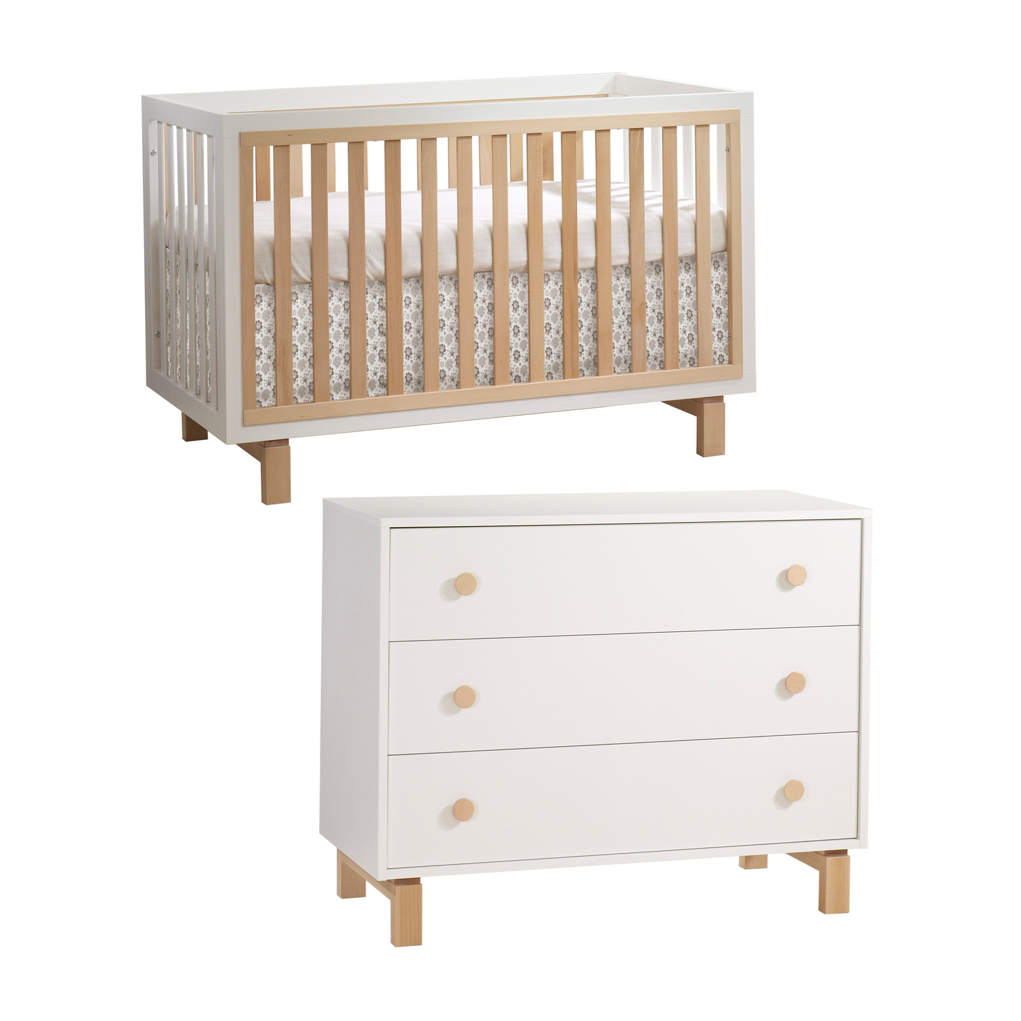 Bjorn Classic Crib & Dresser Set - Tots to Teens Furniture