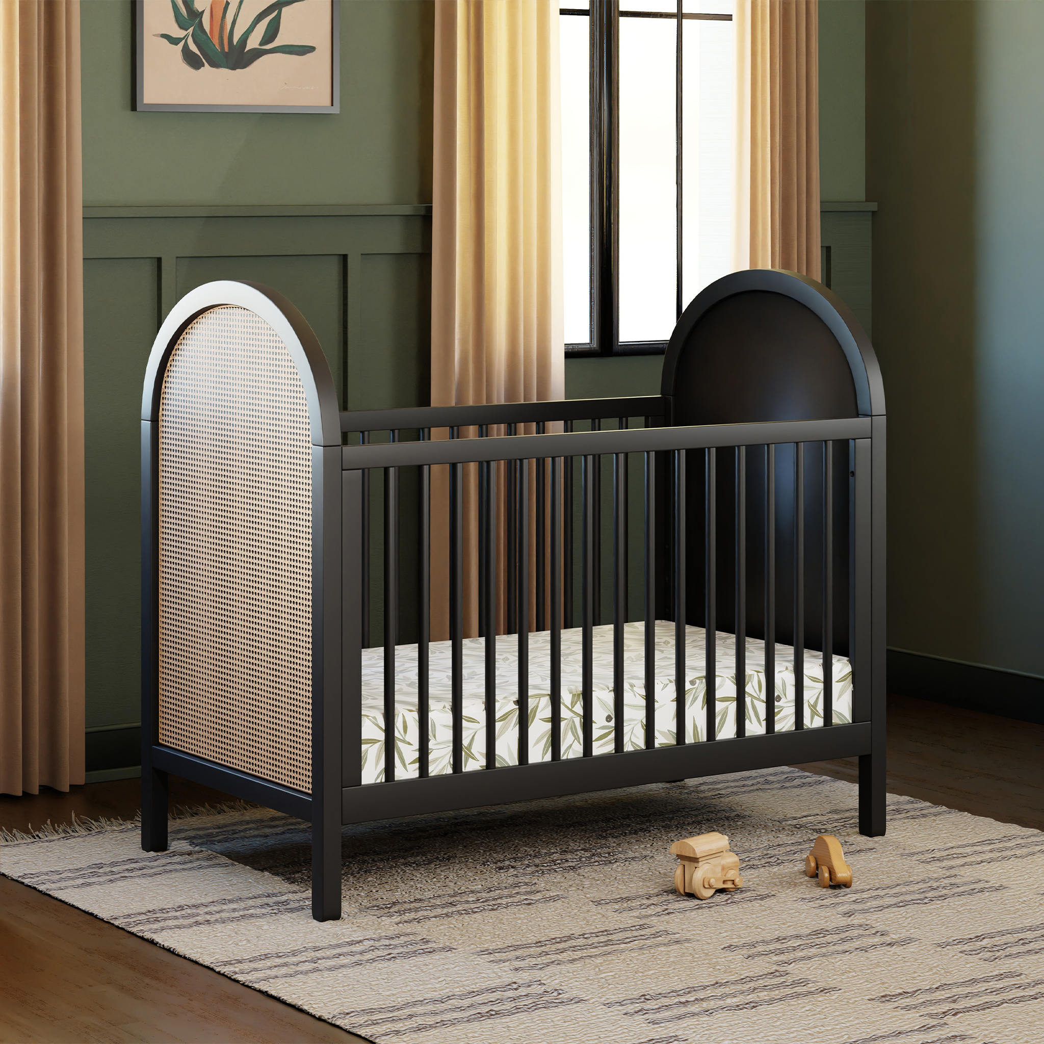 Bondi Cane 3-in-1 Convertible Crib w/ Toddler Bed Kit (Limited Colors Available) - Tots to Teens Furniture