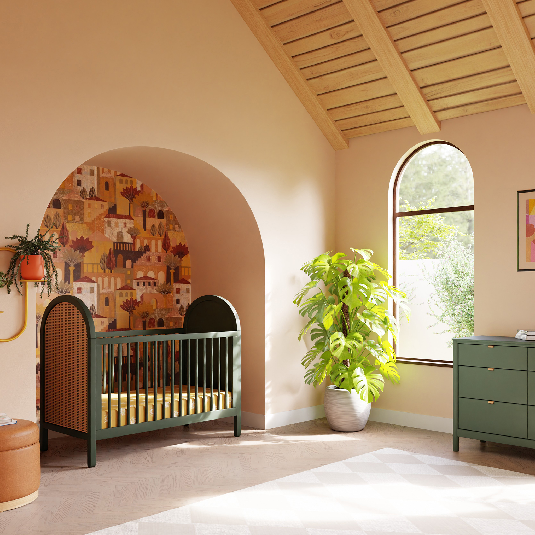 Bondi Cane 3-in-1 Convertible Crib w/ Toddler Bed Kit (Limited Colors Available) - Tots to Teens Furniture