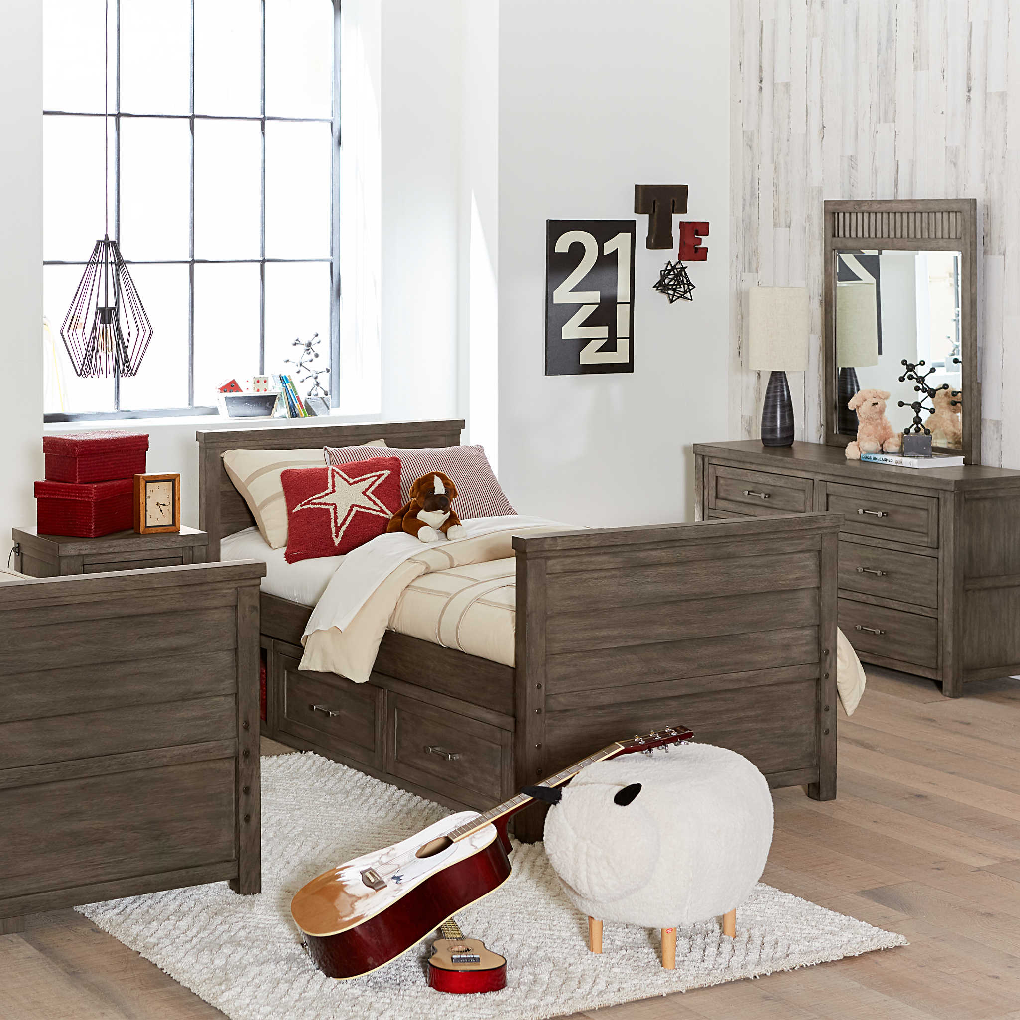 Bunkhouse Louvered Panel Bed - Tots to Teens Furniture