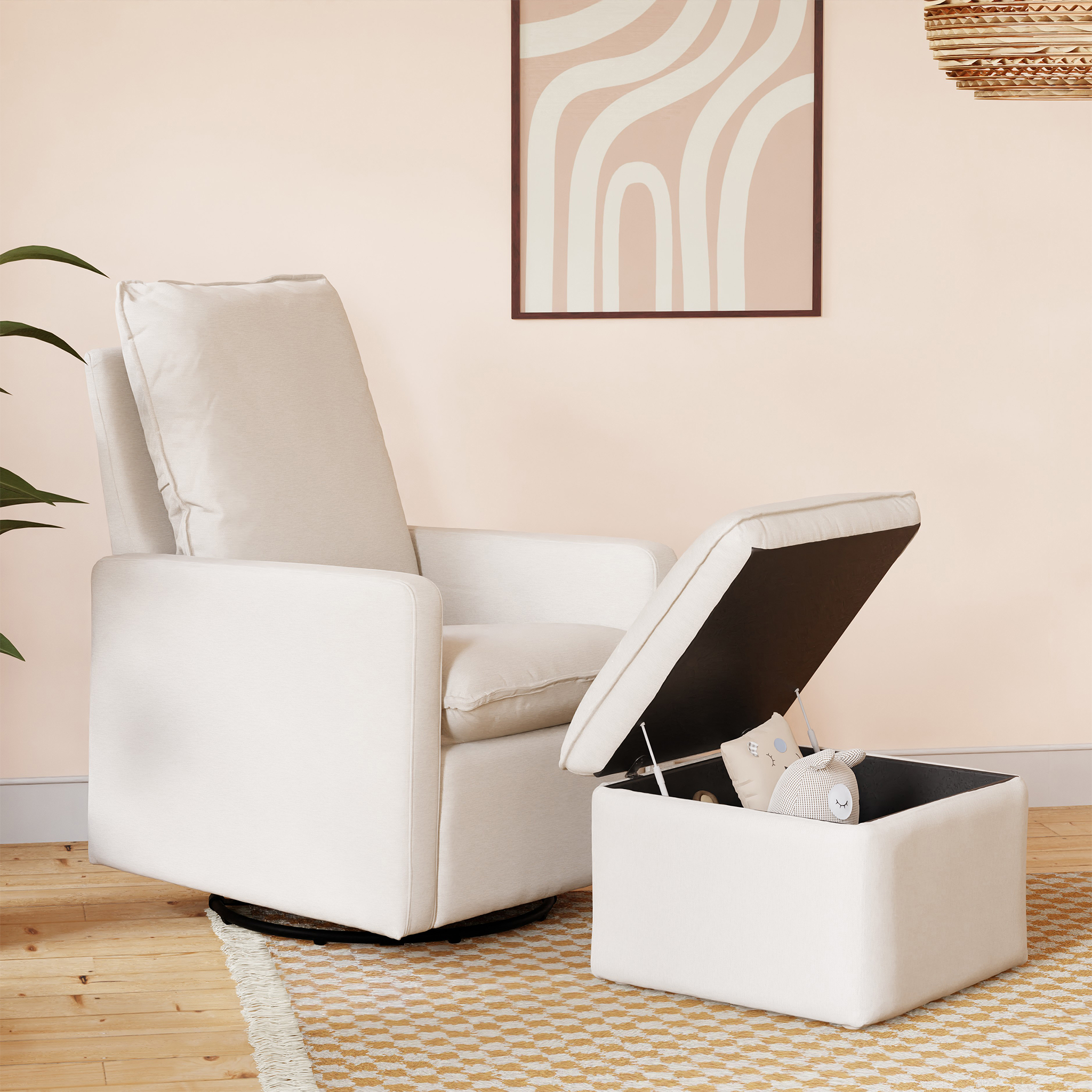 Cali Storage Ottoman - Tots to Teens Furniture