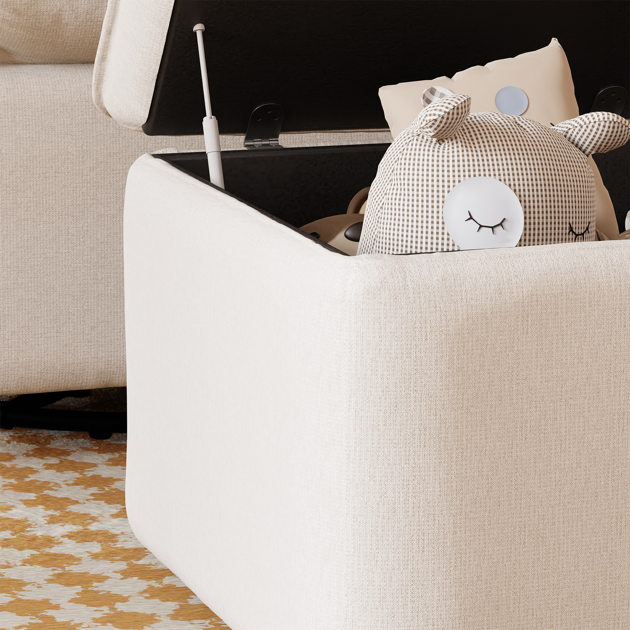 Cali Storage Ottoman - Tots to Teens Furniture