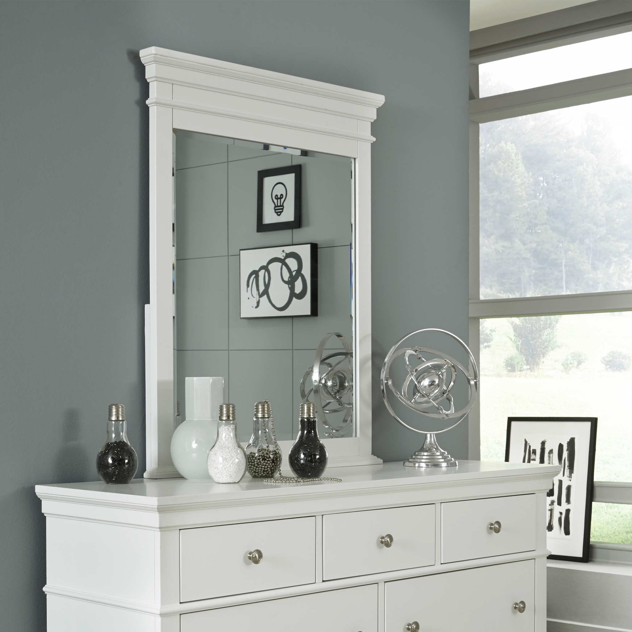 Canterbury Vertical Beveled Mirror - Tots to Teens Furniture