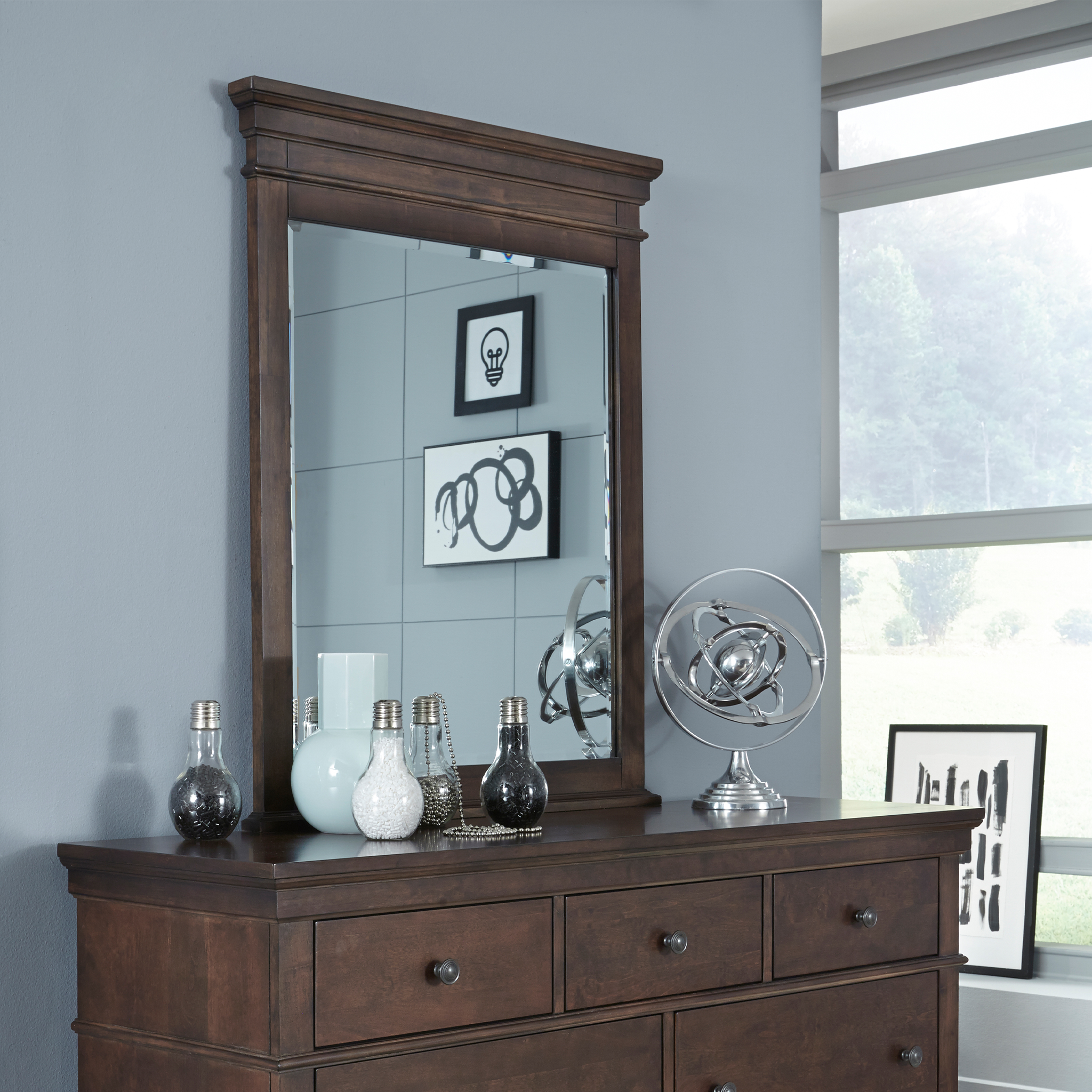 Canterbury Vertical Beveled Mirror - Tots to Teens Furniture