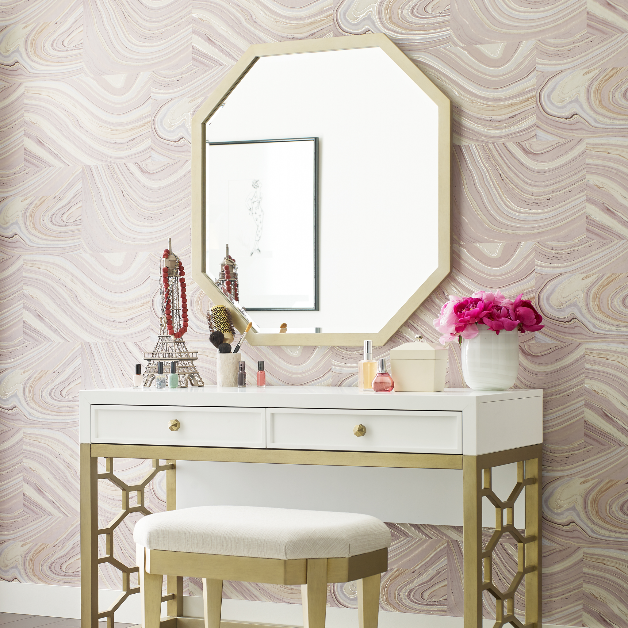 Chelsea Gold Finish Mirror - Tots to Teens Furniture
