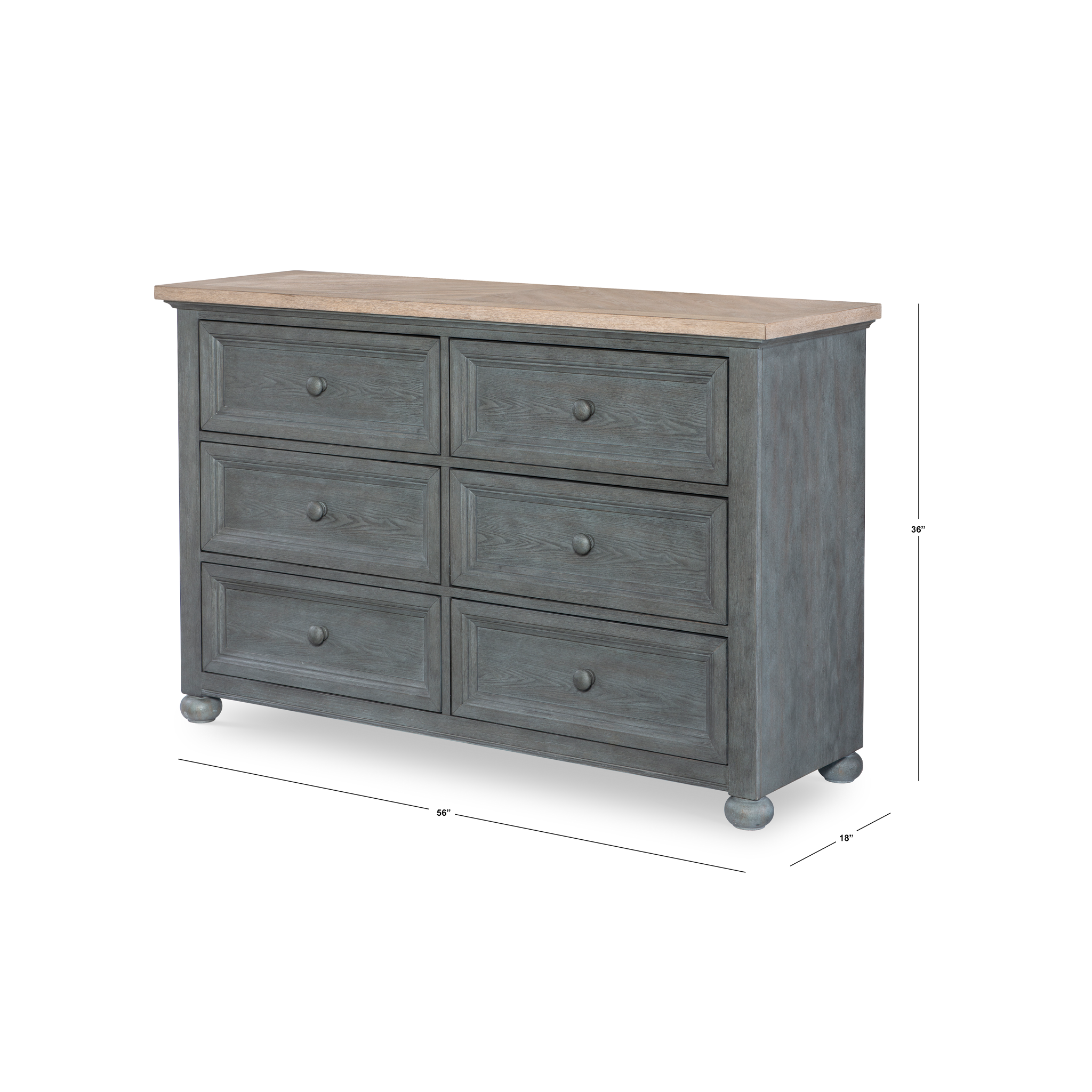 Cone Mills 6 Drawer Dresser - Tots to Teens Furniture