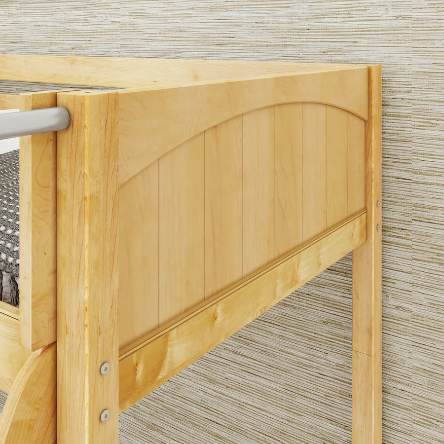 High Corner Triple Loft Bunk Bed with Stairs - Tots to Teens Furniture