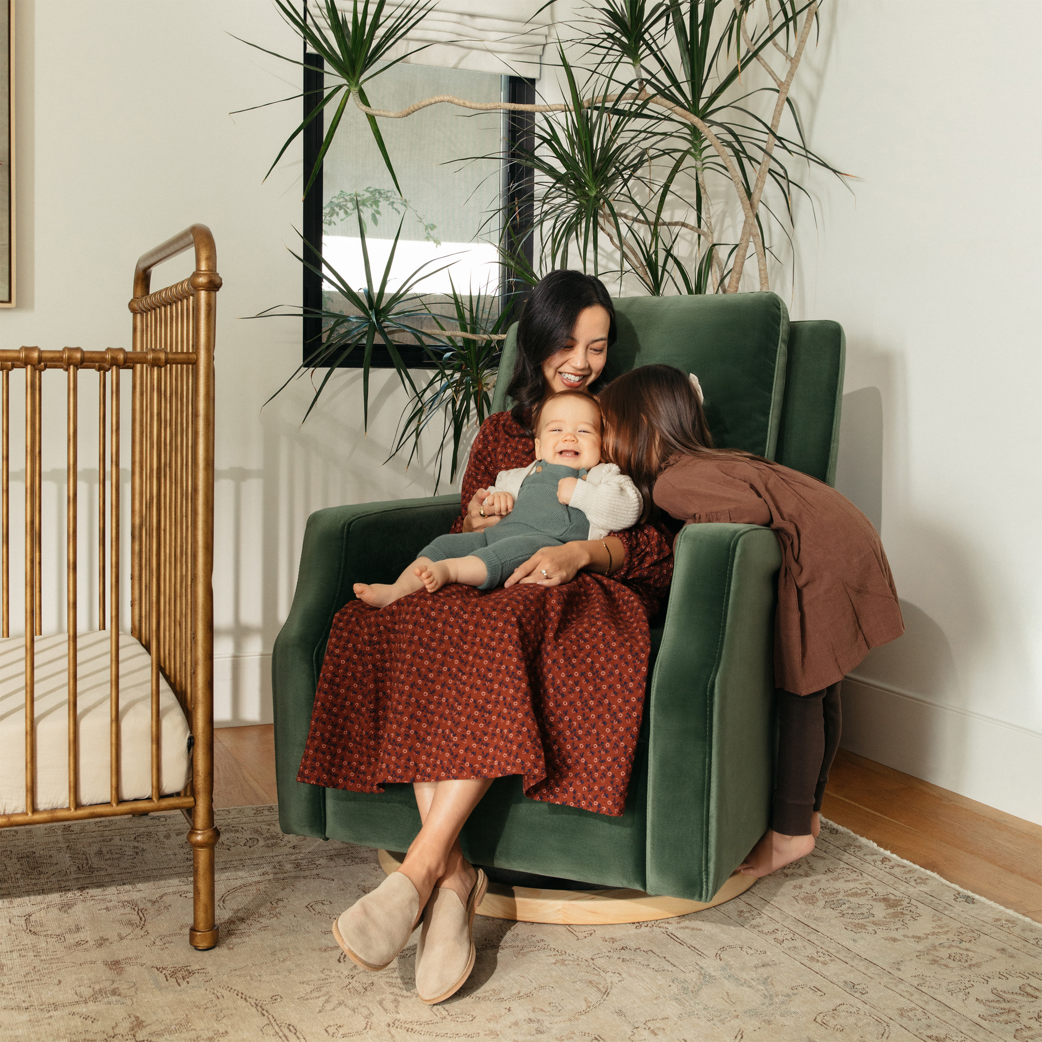 Crewe Swivel Glider Recliner - Tots to Teens Furniture