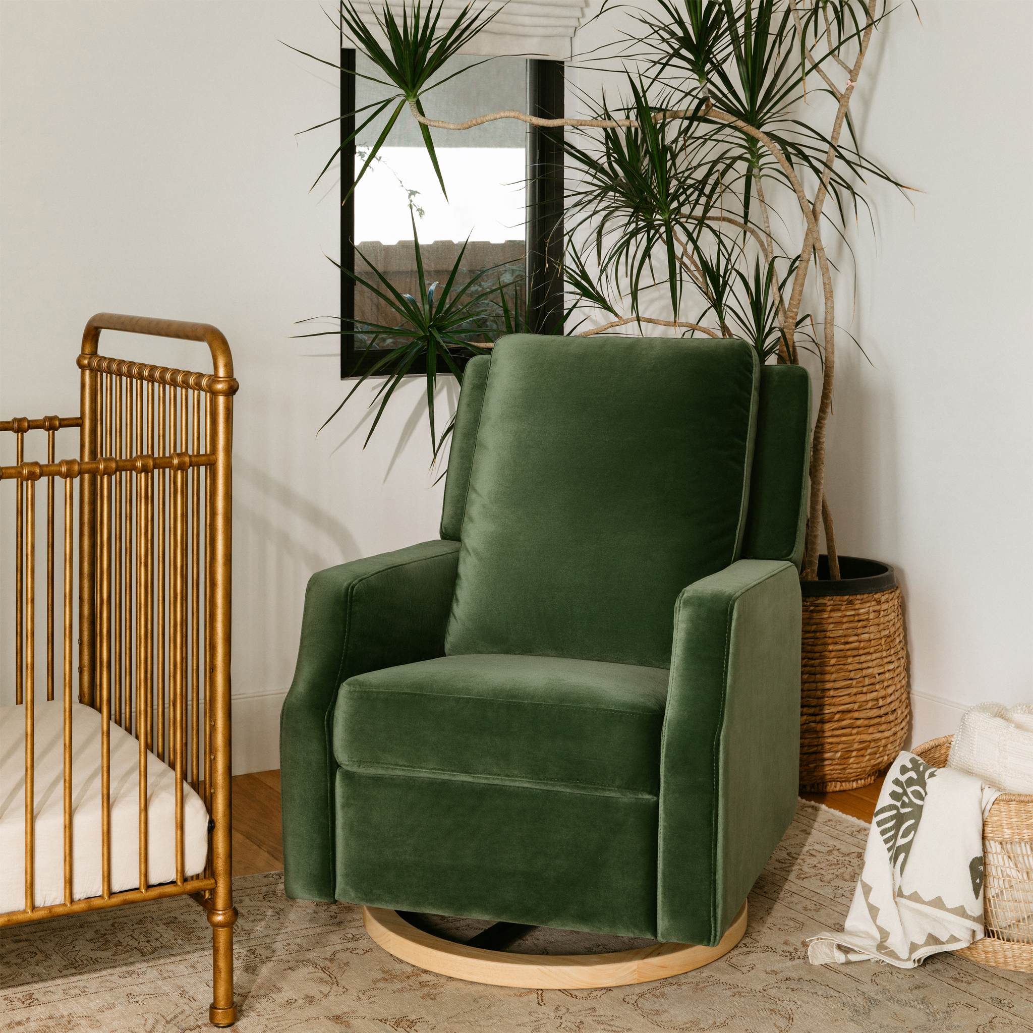 Crewe Swivel Glider Recliner - Tots to Teens Furniture
