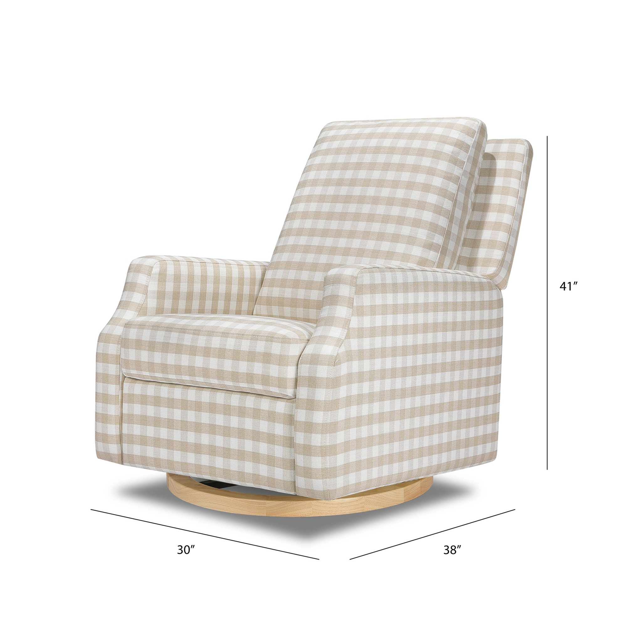 Crewe Swivel Glider Recliner - Tots to Teens Furniture