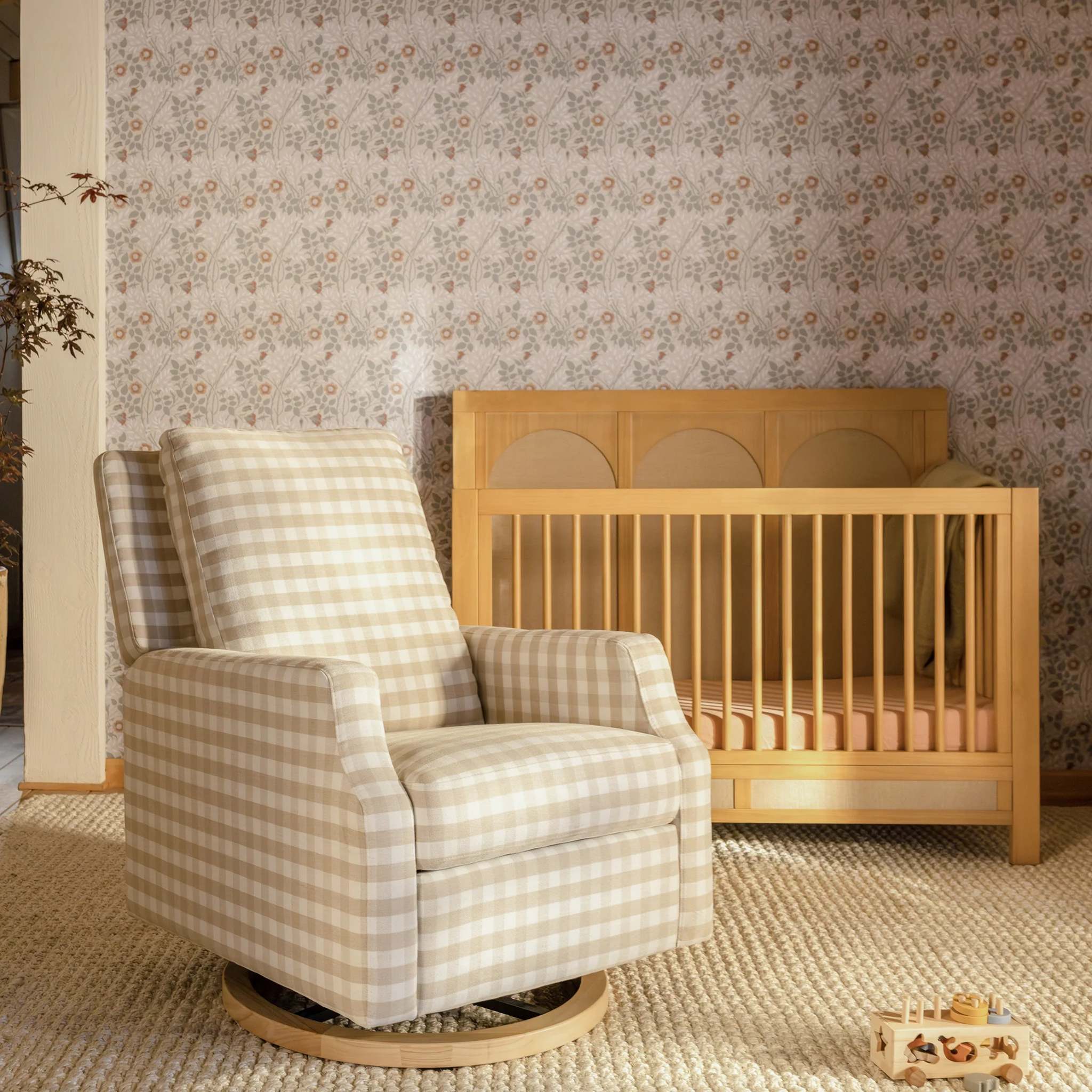 Crewe Swivel Glider Recliner - Tots to Teens Furniture