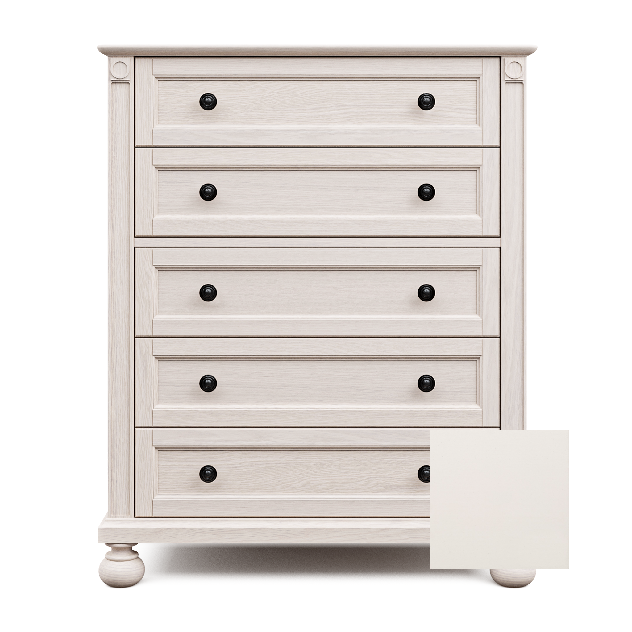 Romina Dakota Tall Chest Bianco Satinato - Tots to Teens Furniture
