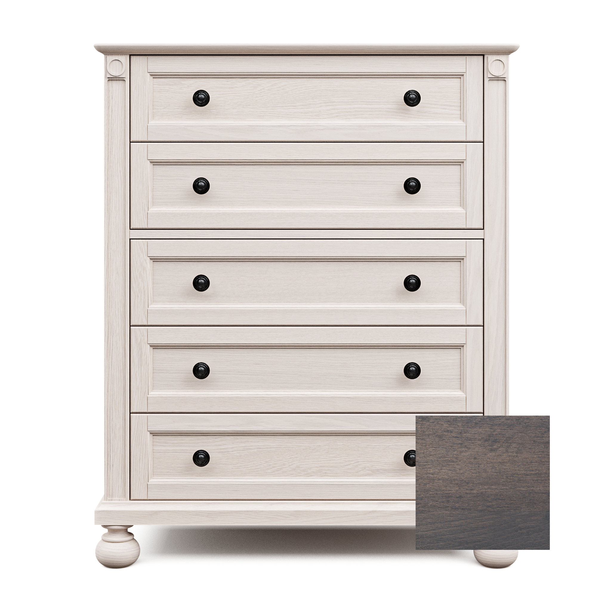 Romina Dakota Tall Chest Oil Grey - Tots to Teens Furniture