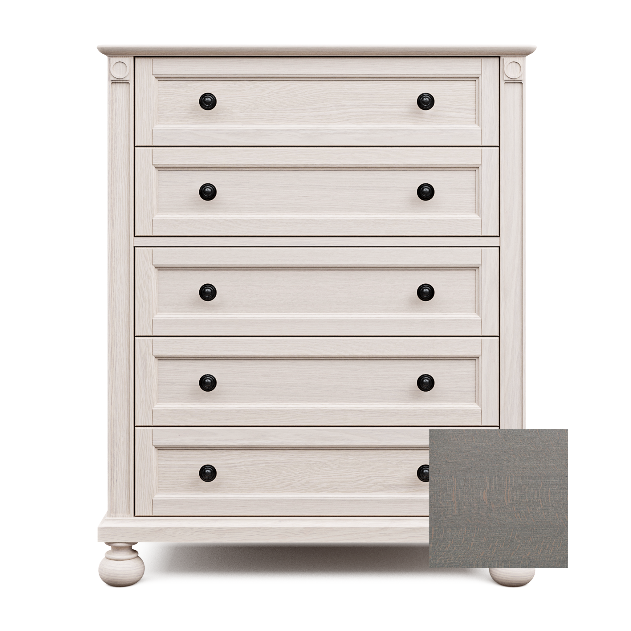 Romina Dakota Tall Chest Washed Grey - Tots to Teens Furniture