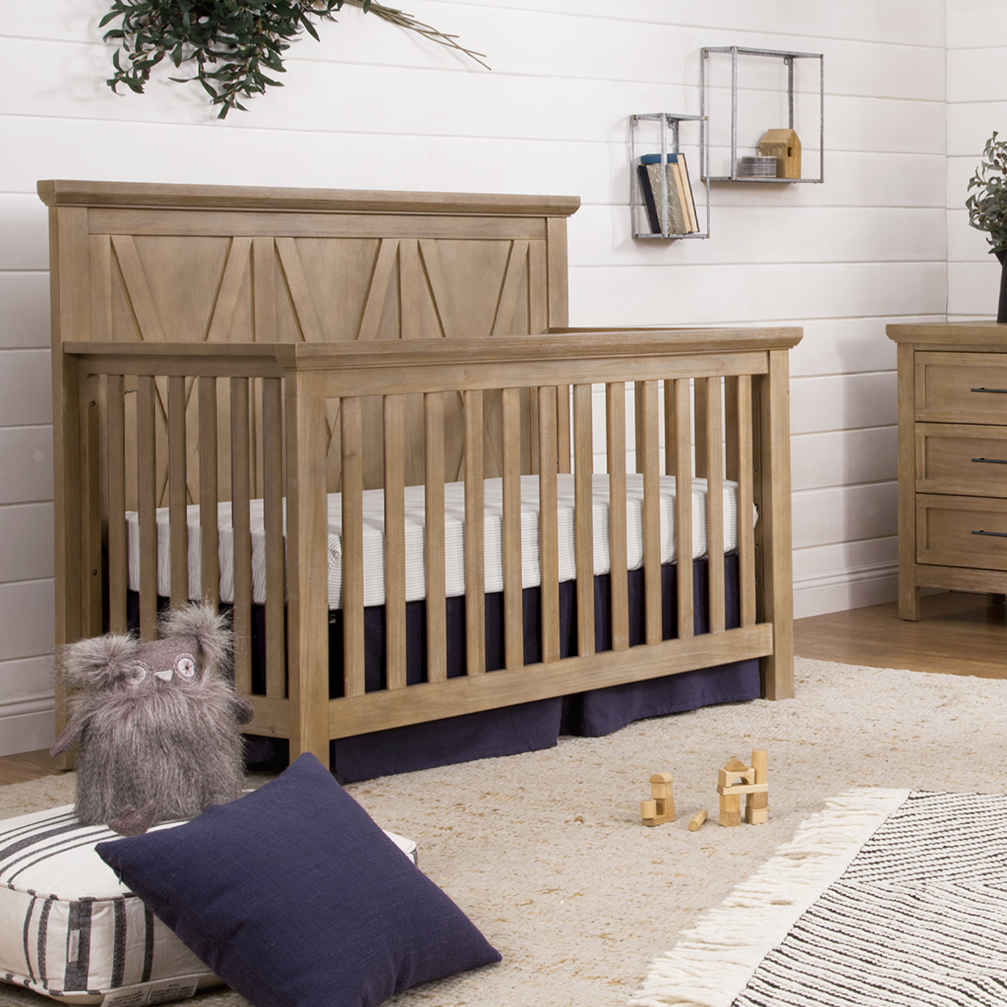 Emory Farmhouse 4-in-1 Convertible Crib - Tots to Teens Furniture
