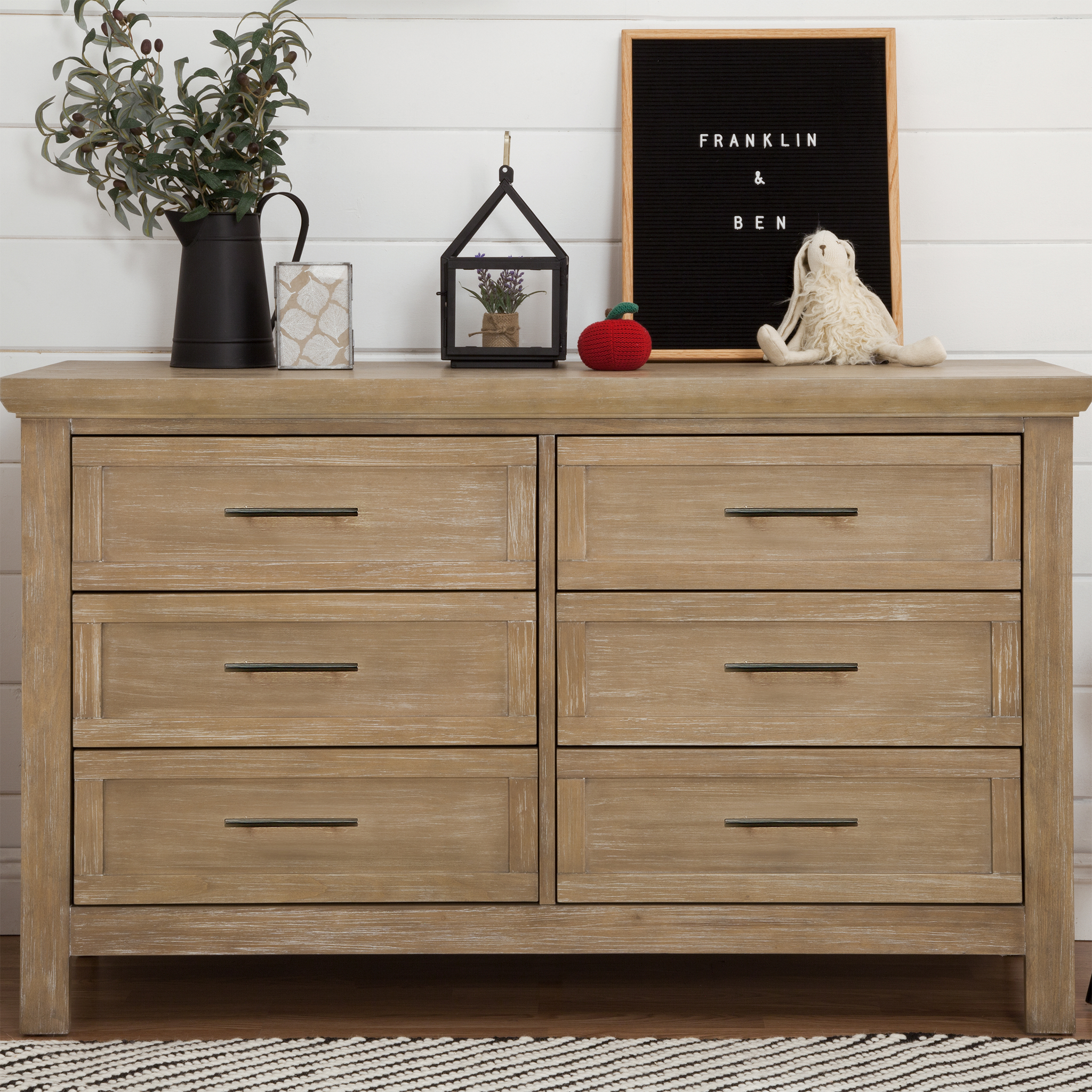 Emory Farmhouse 6-Drawer Dresser - Tots to Teens Furniture