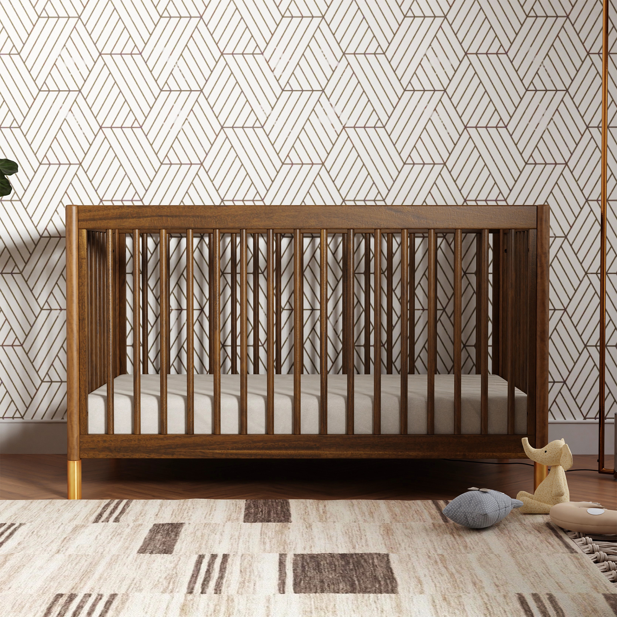 Gelato 4-in-1 Convertible Crib with Toddler Bed Conversion Kit - Tots to Teens Furniture