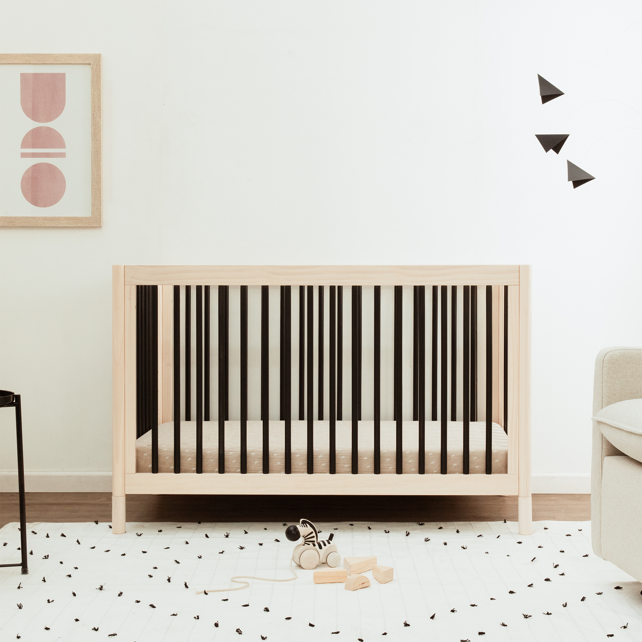 Gelato 4-in-1 Convertible Crib with Toddler Bed Conversion Kit - Tots to Teens Furniture