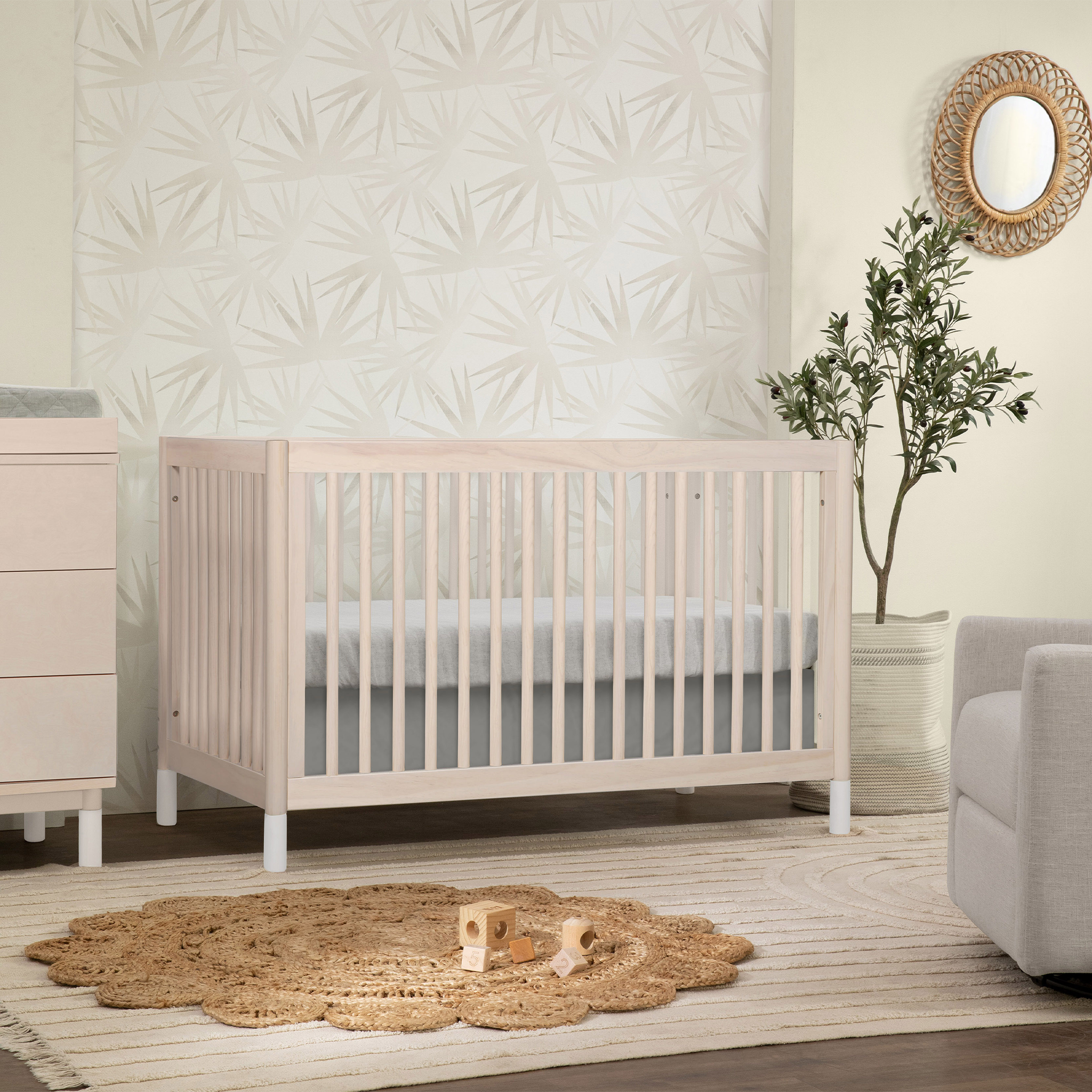 Gelato 4-in-1 Convertible Crib with Toddler Bed Conversion Kit - Tots to Teens Furniture