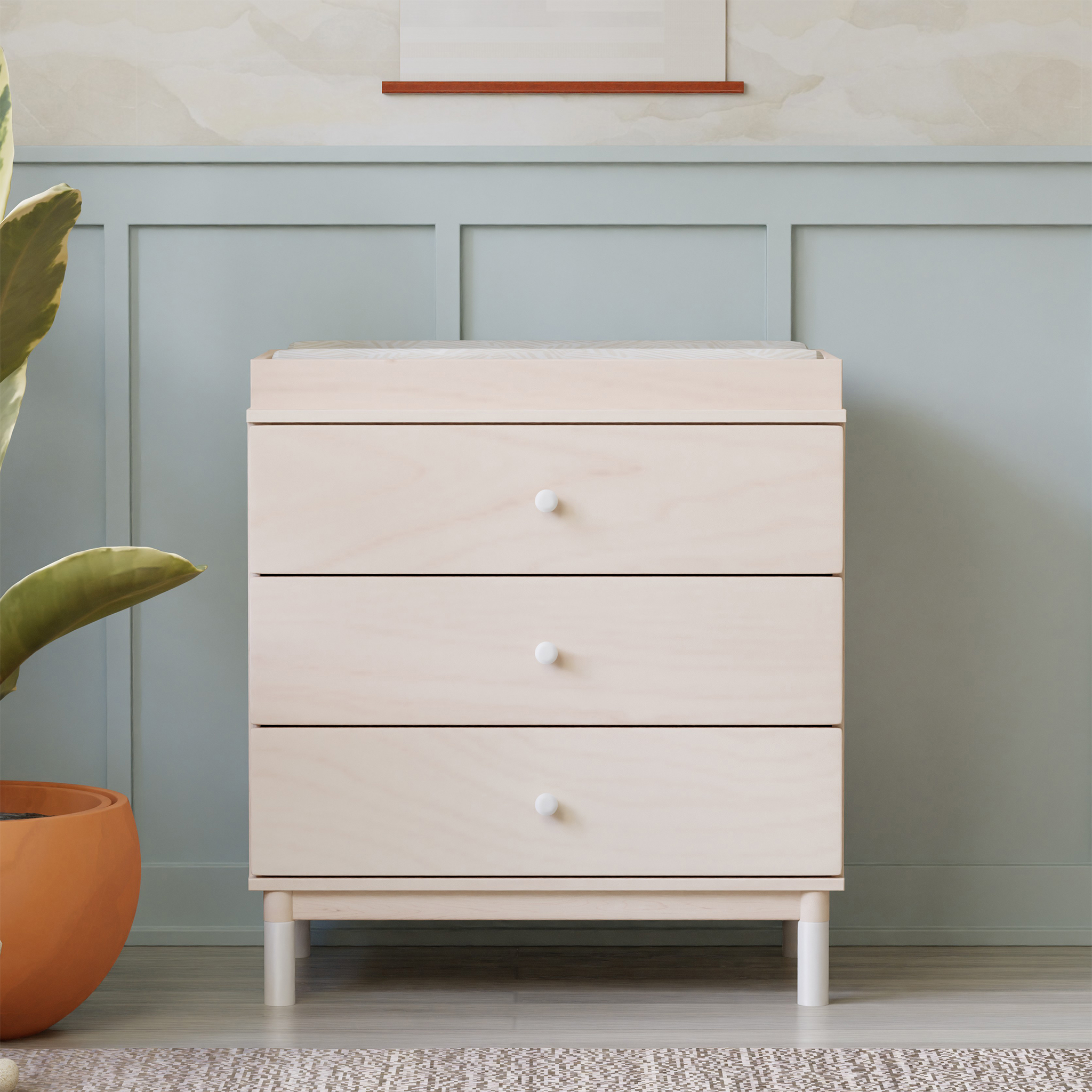 Gelato 3-Drawer Changer Dresser with Removable Changing Tray - Tots to Teens Furniture