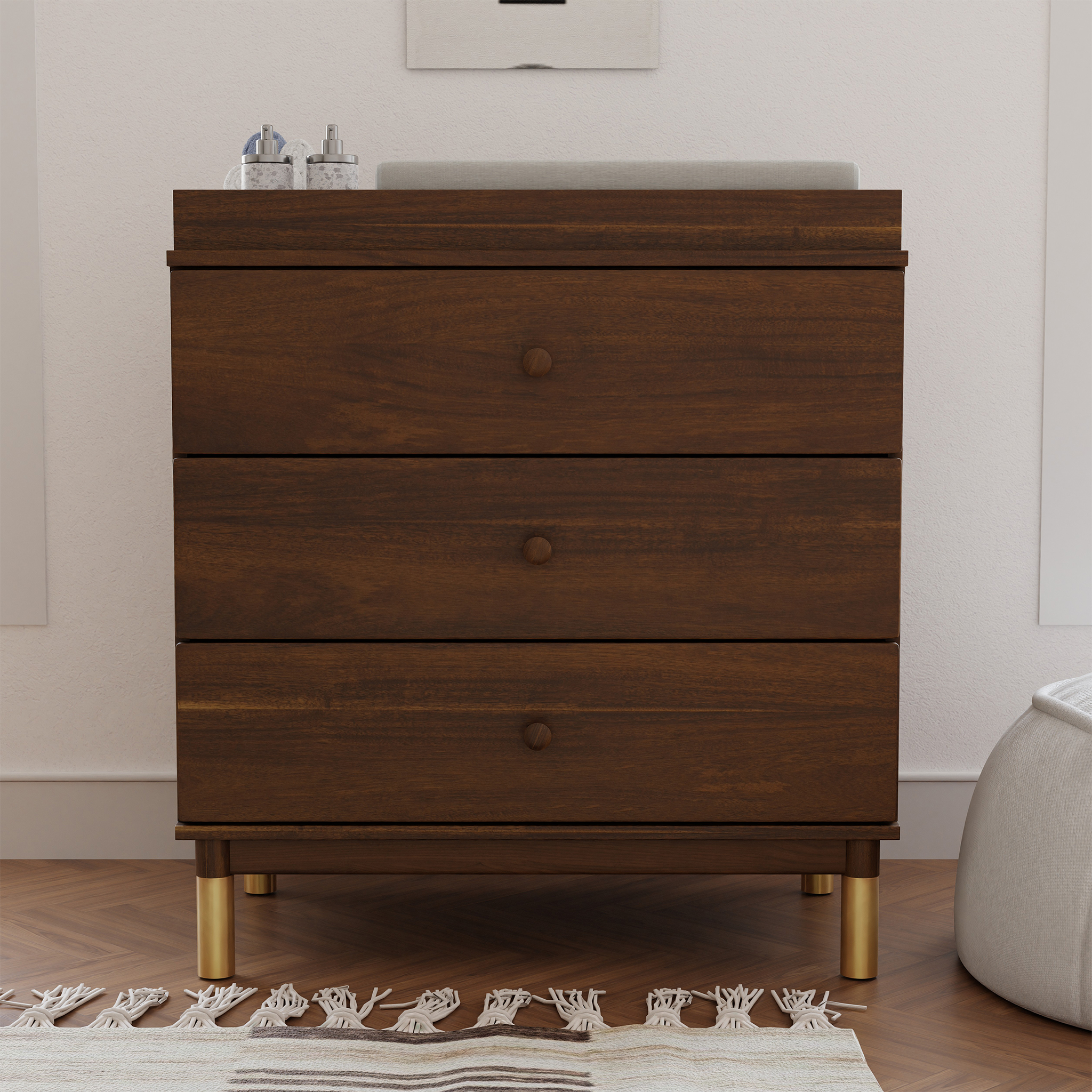 Gelato 3-Drawer Changer Dresser with Removable Changing Tray - Tots to Teens Furniture