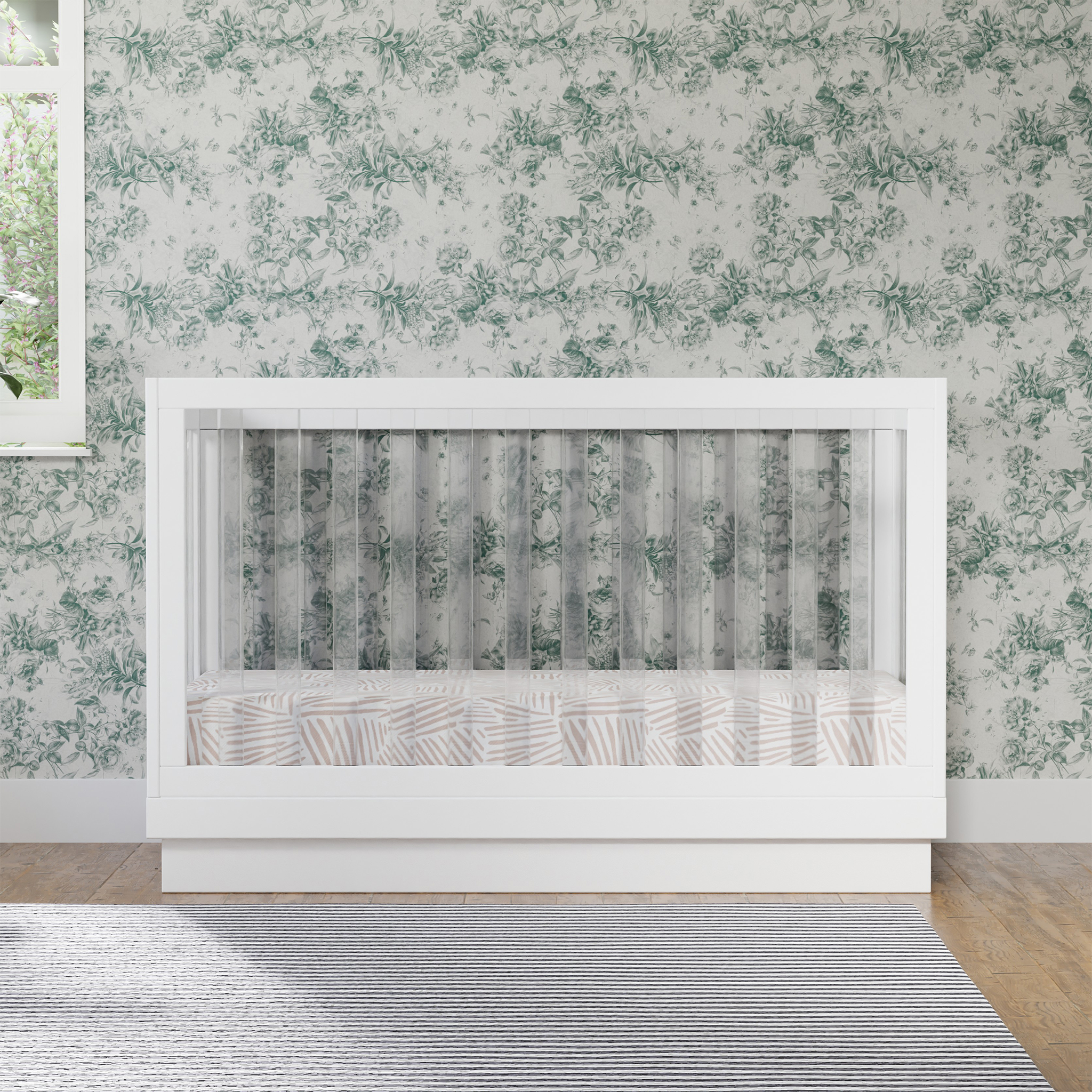 Harlow 3-in-1 Convertible Crib w/Toddler Bed Conversion Kit - Tots to Teens Furniture