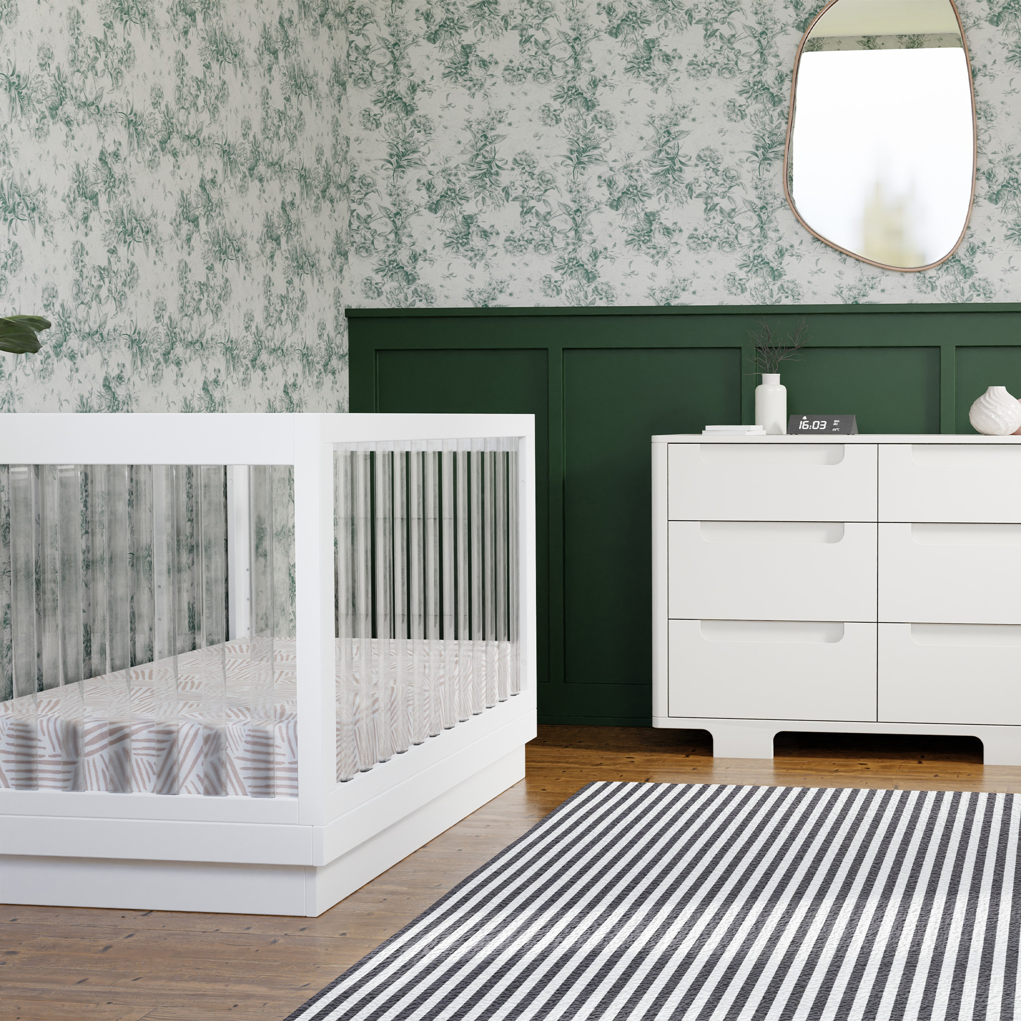 Harlow 3-in-1 Convertible Crib w/Toddler Bed Conversion Kit - Tots to Teens Furniture