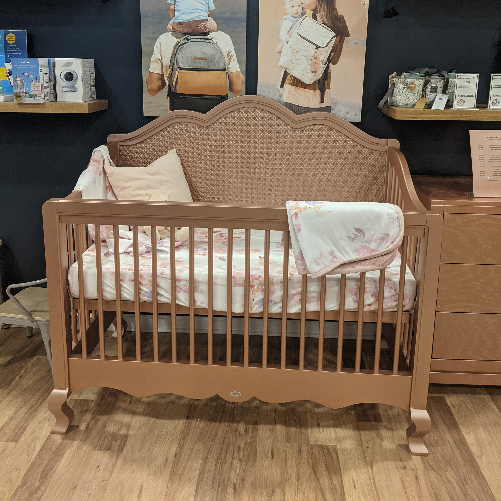 Floor Model Special - Newport Cottages Hilary Crib in Rose Gold - Tots to Teens Furniture
