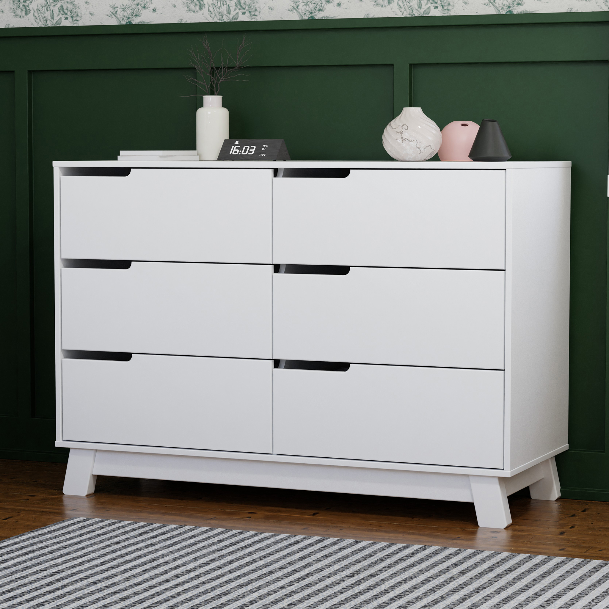 Hudson 6 Drawer Double Dresser - Tots to Teens Furniture