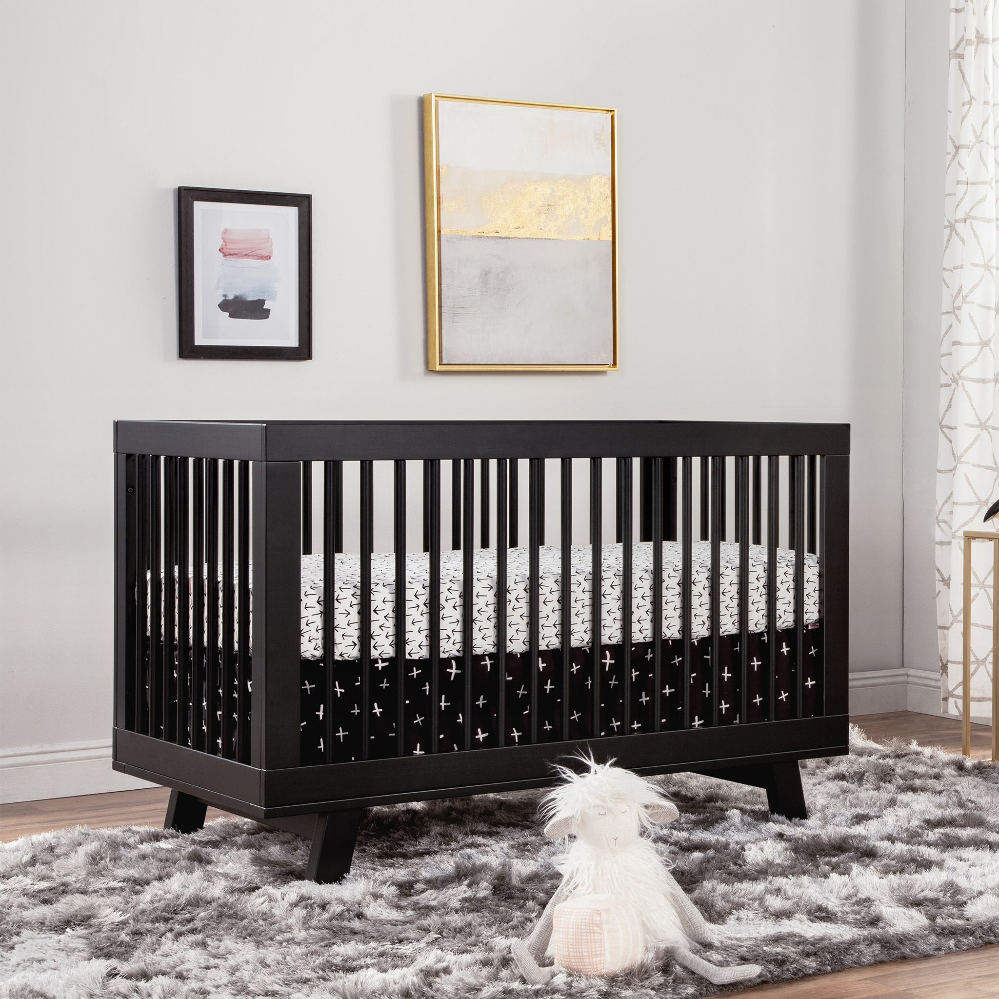 Hudson 3 in 1 Convertible Crib with Toddler Bed Conversion Kit - Tots to Teens Furniture