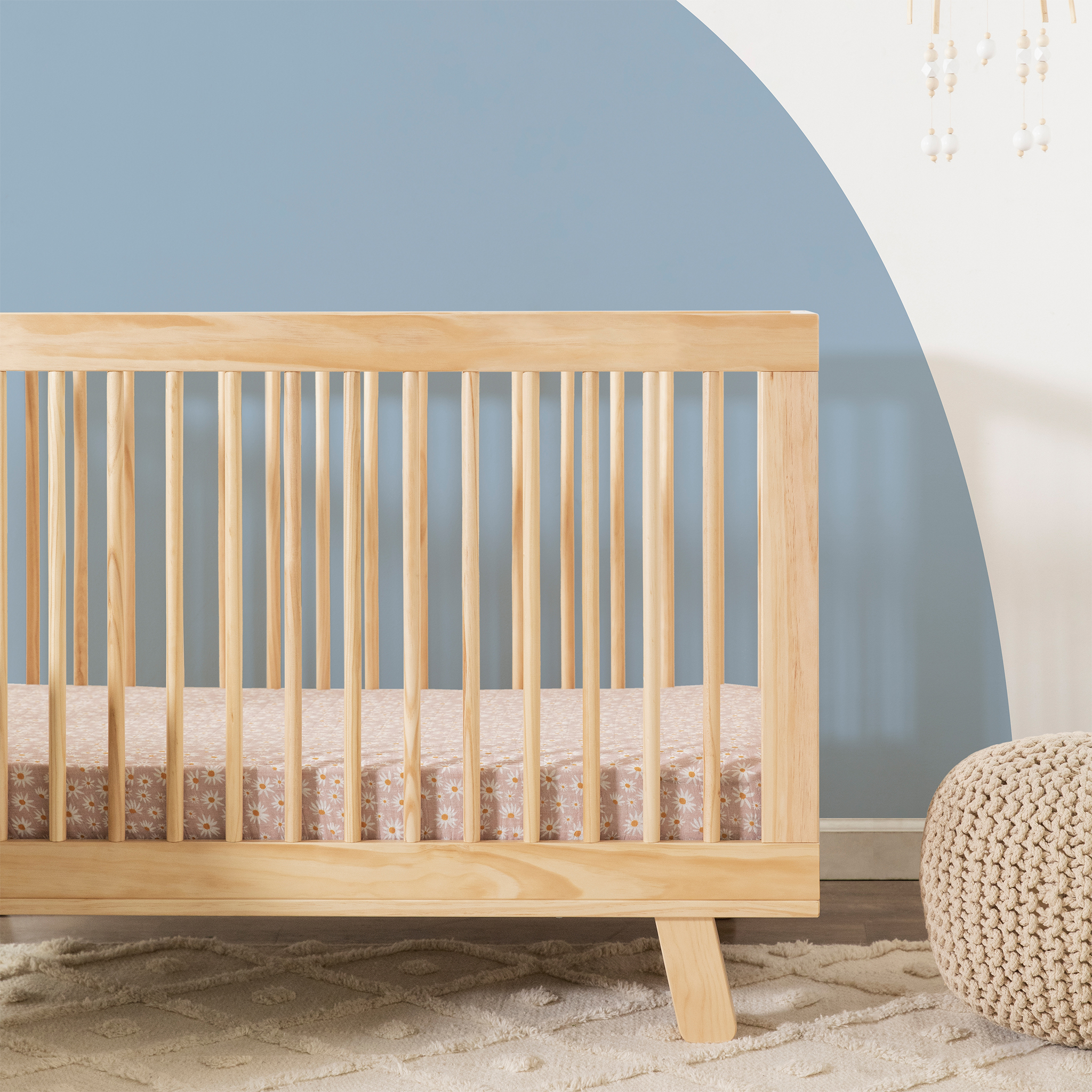 Hudson 3 in 1 Convertible Crib with Toddler Bed Conversion Kit - Tots to Teens Furniture