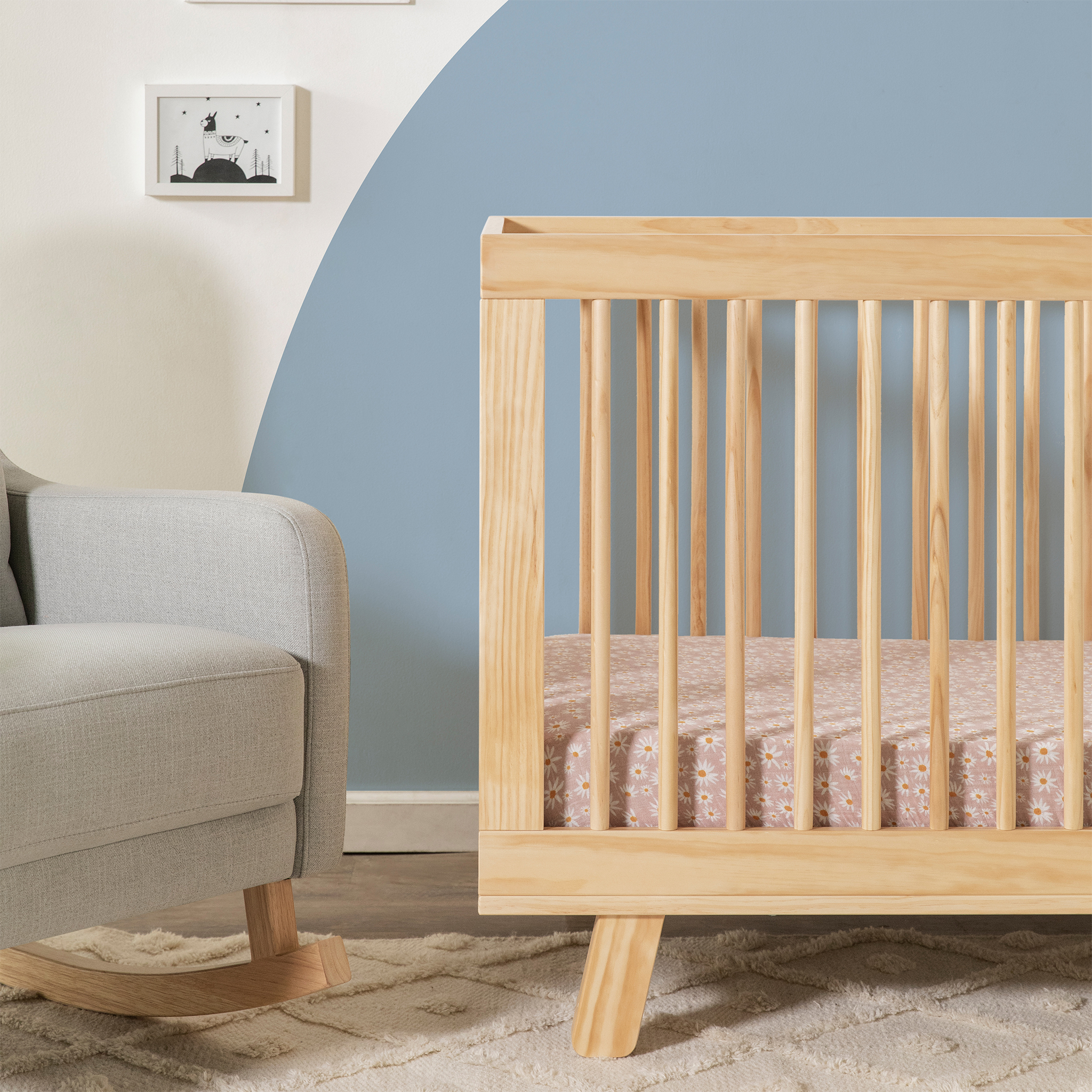 Hudson 3 in 1 Convertible Crib with Toddler Bed Conversion Kit - Tots to Teens Furniture