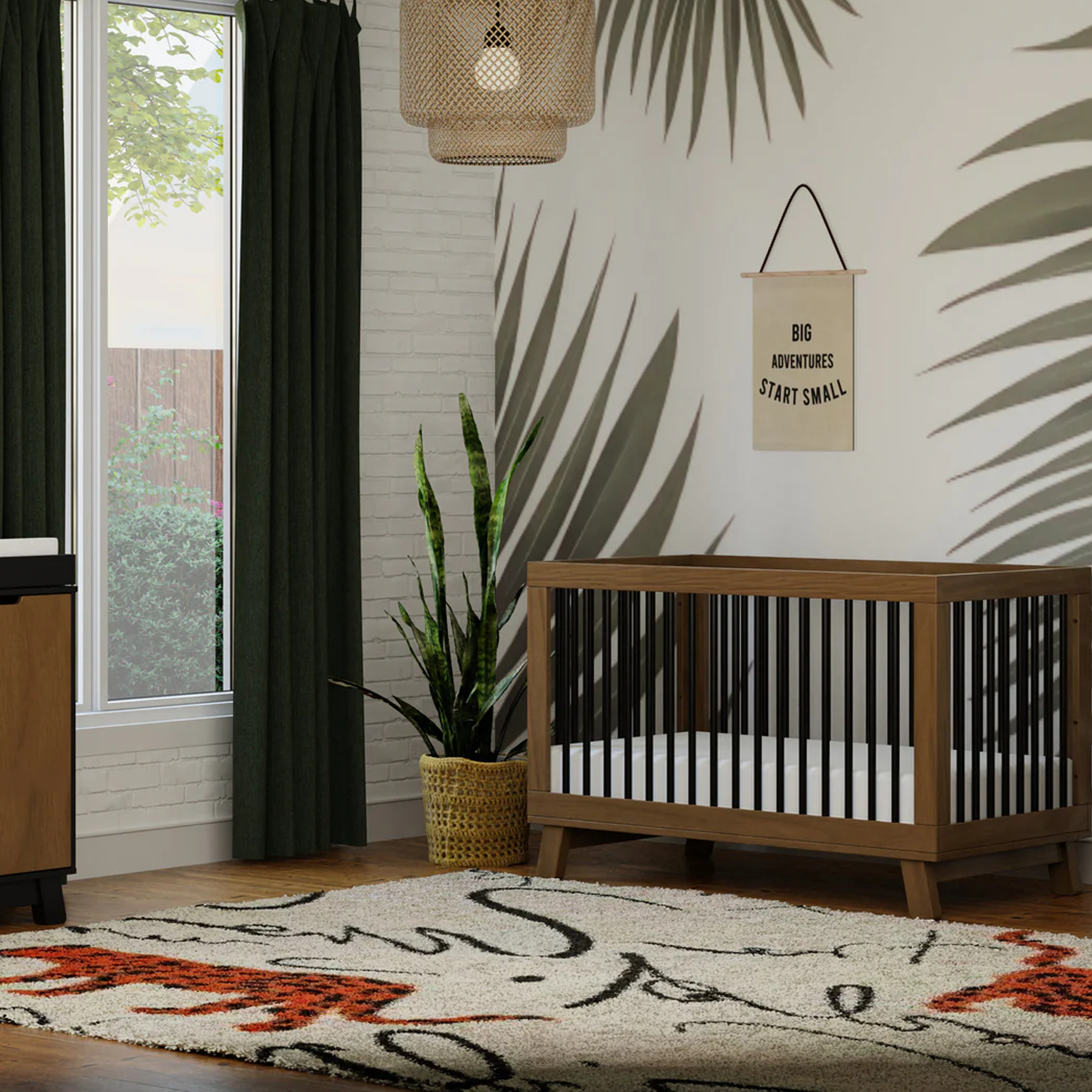 Hudson 3 in 1 Convertible Crib with Toddler Bed Conversion Kit - Tots to Teens Furniture