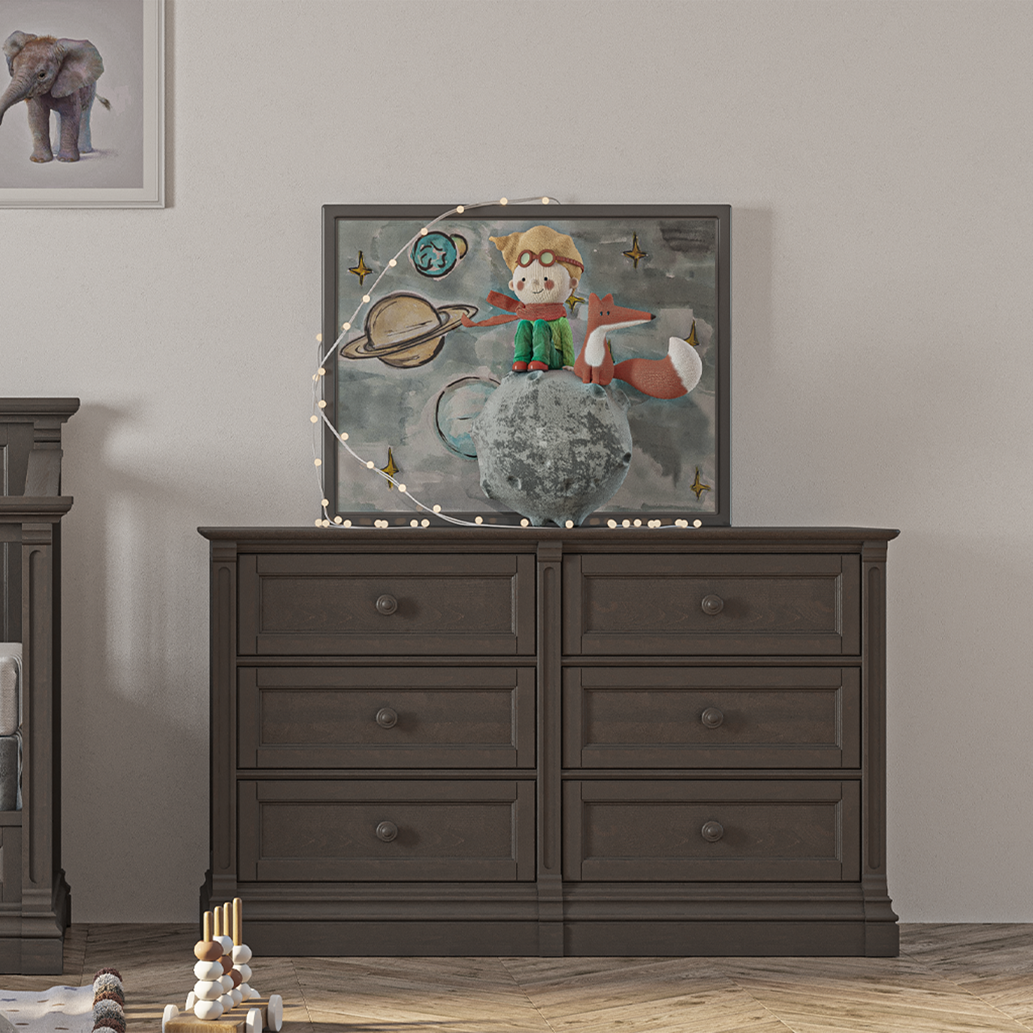 Imperio Double Dresser - Tots to Teens Furniture