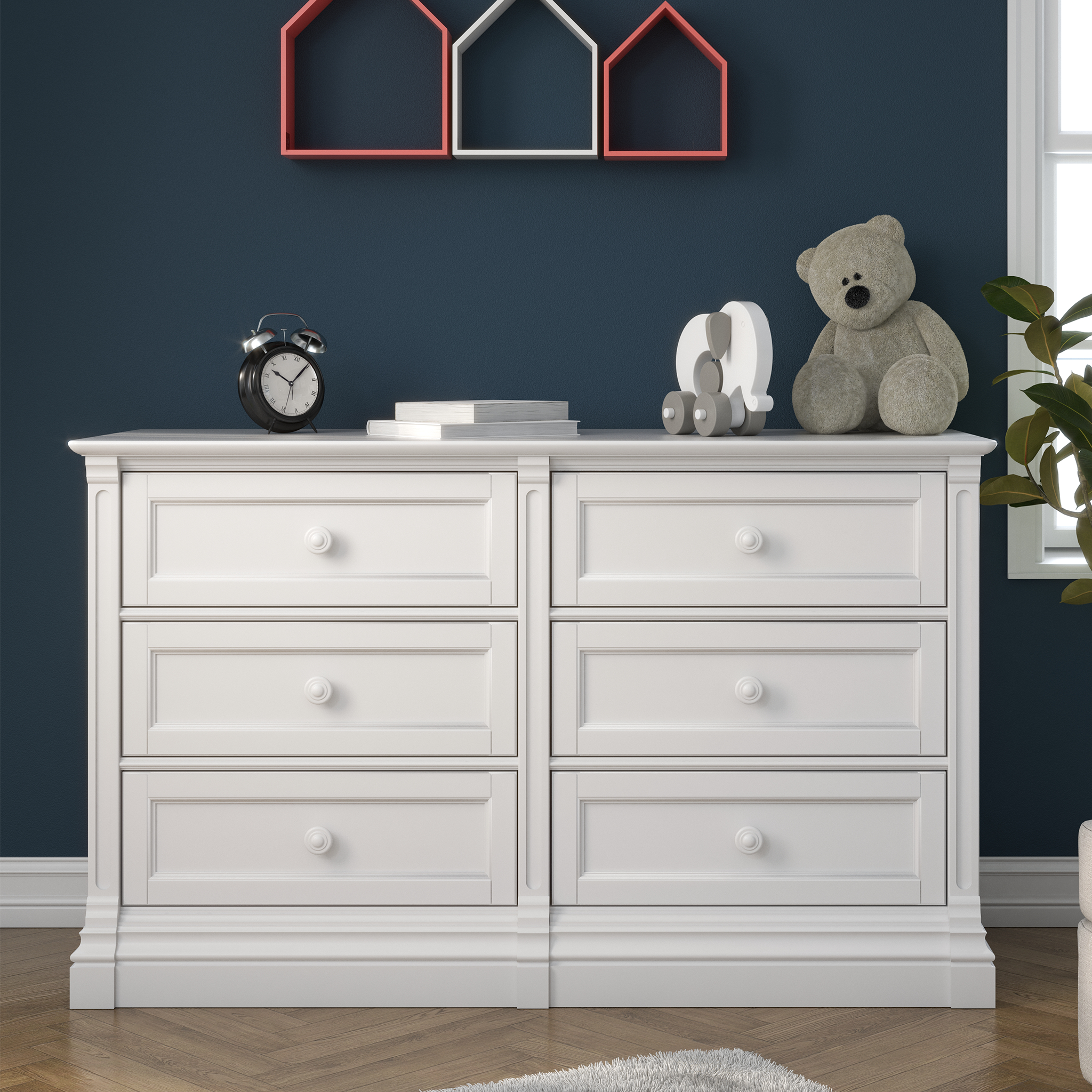 Imperio Double Dresser - Tots to Teens Furniture