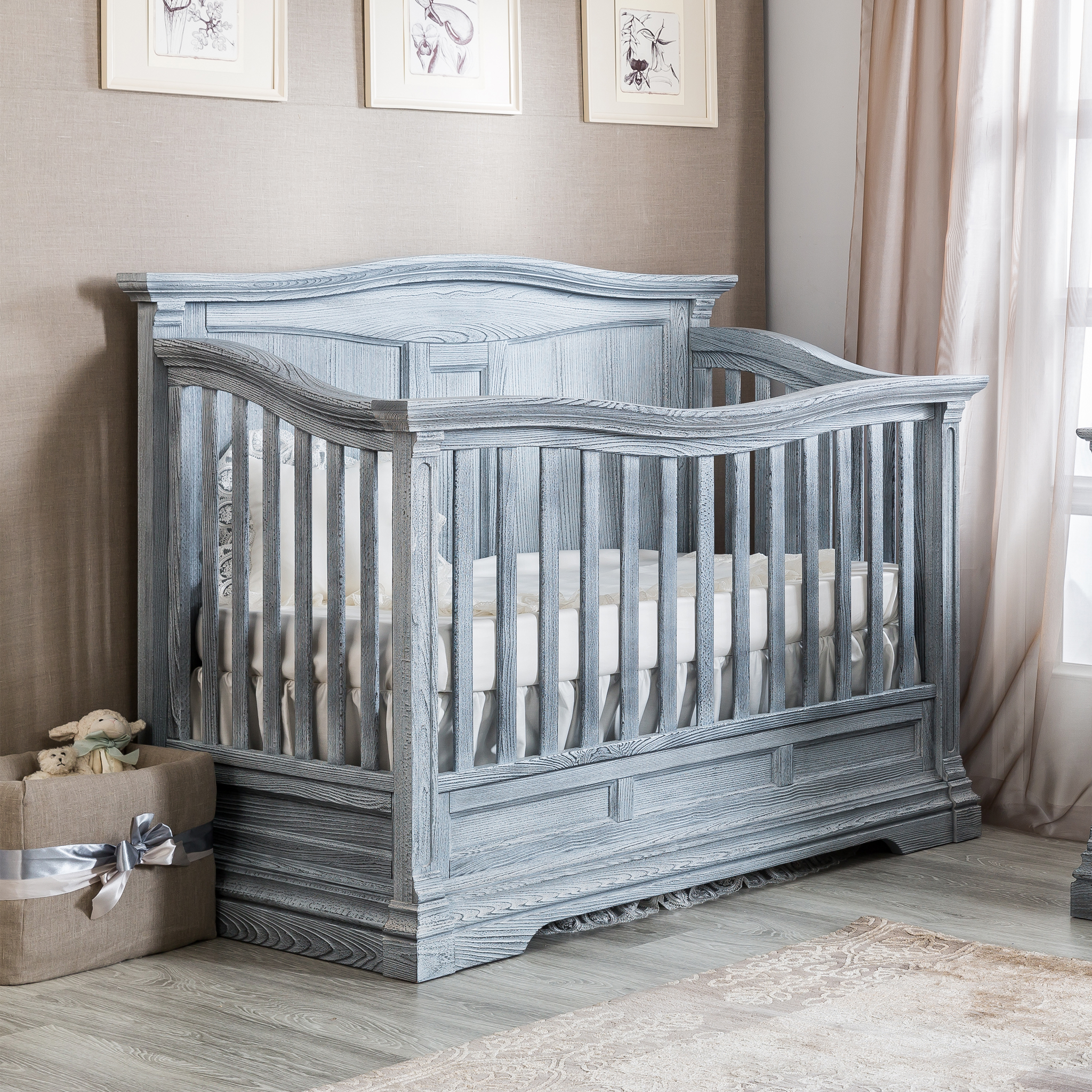 Imperio Convertible Crib w/ Solid Back - Tots to Teens Furniture