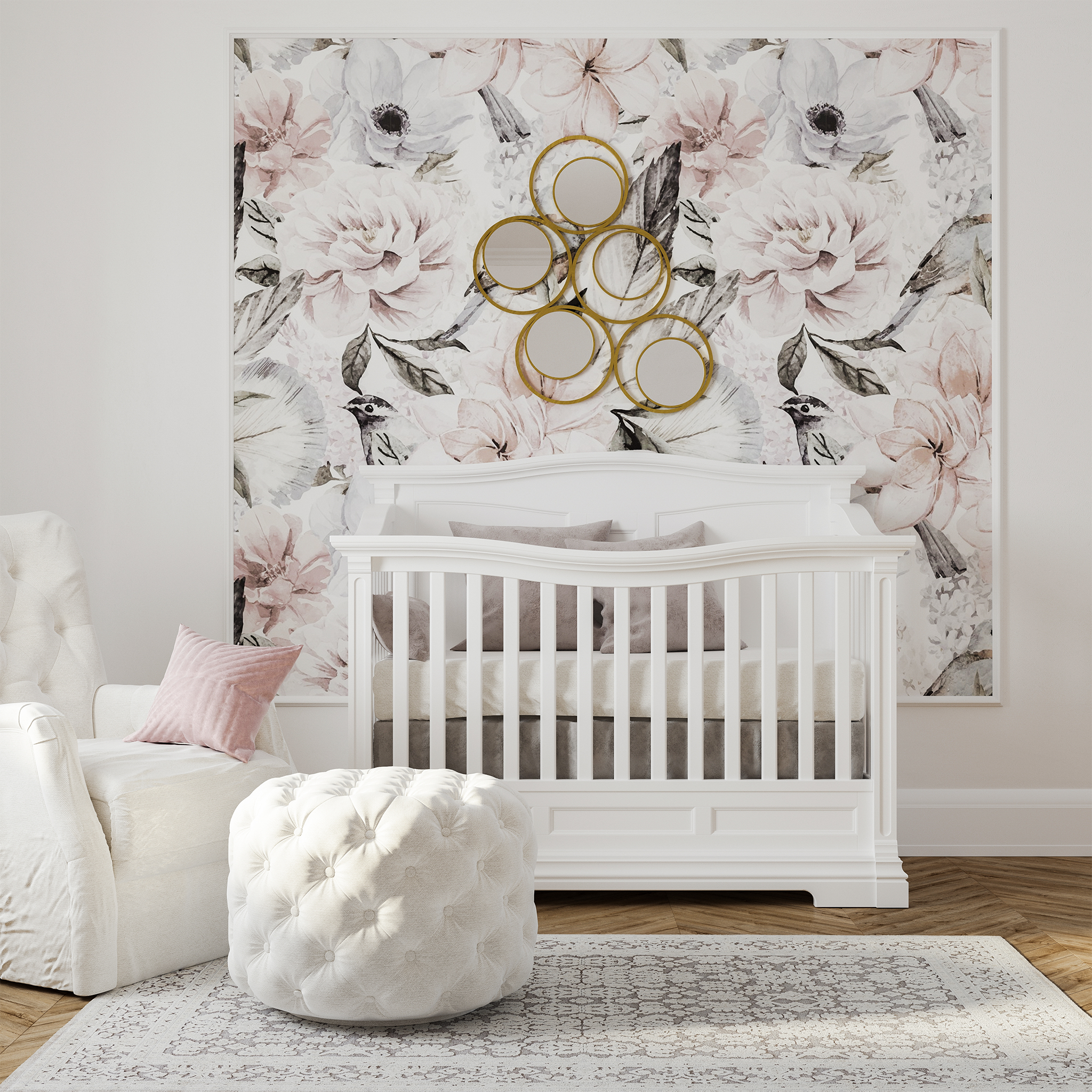 Imperio Convertible Crib w/ Solid Back - Tots to Teens Furniture