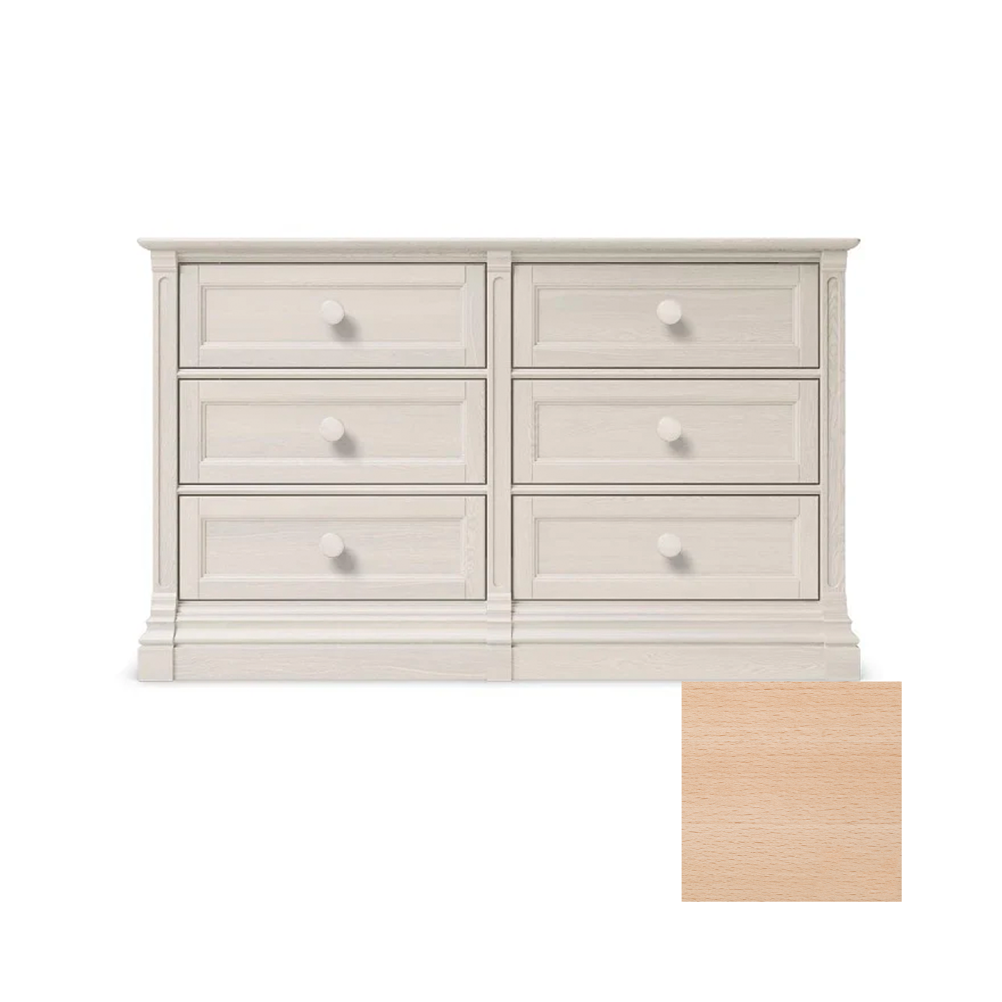 Imperio Double Dresser - Tots to Teens Furniture