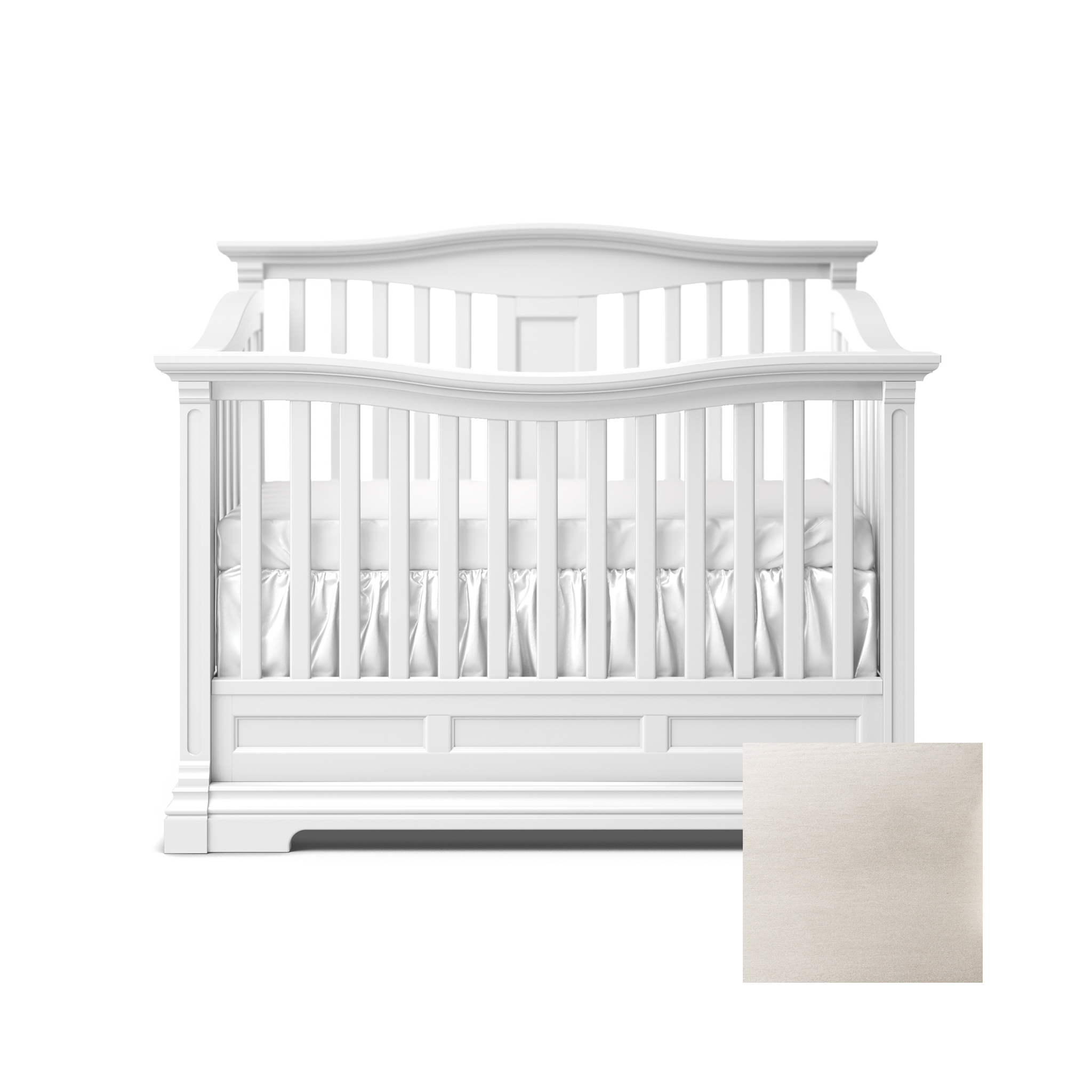 Imperio Convertible Crib w/ Open Back - Tots to Teens Furniture