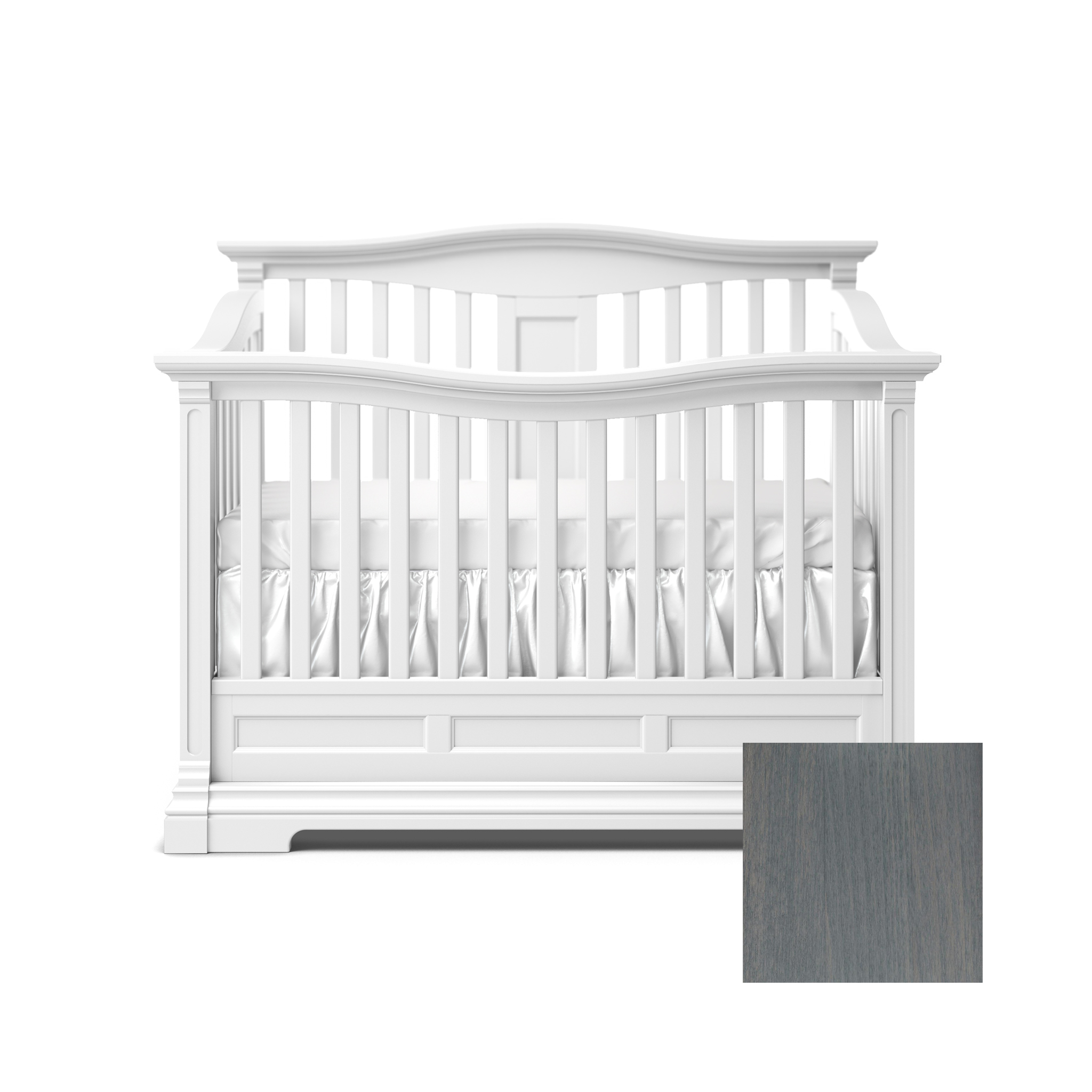 Imperio Convertible Crib w/ Open Back - Tots to Teens Furniture