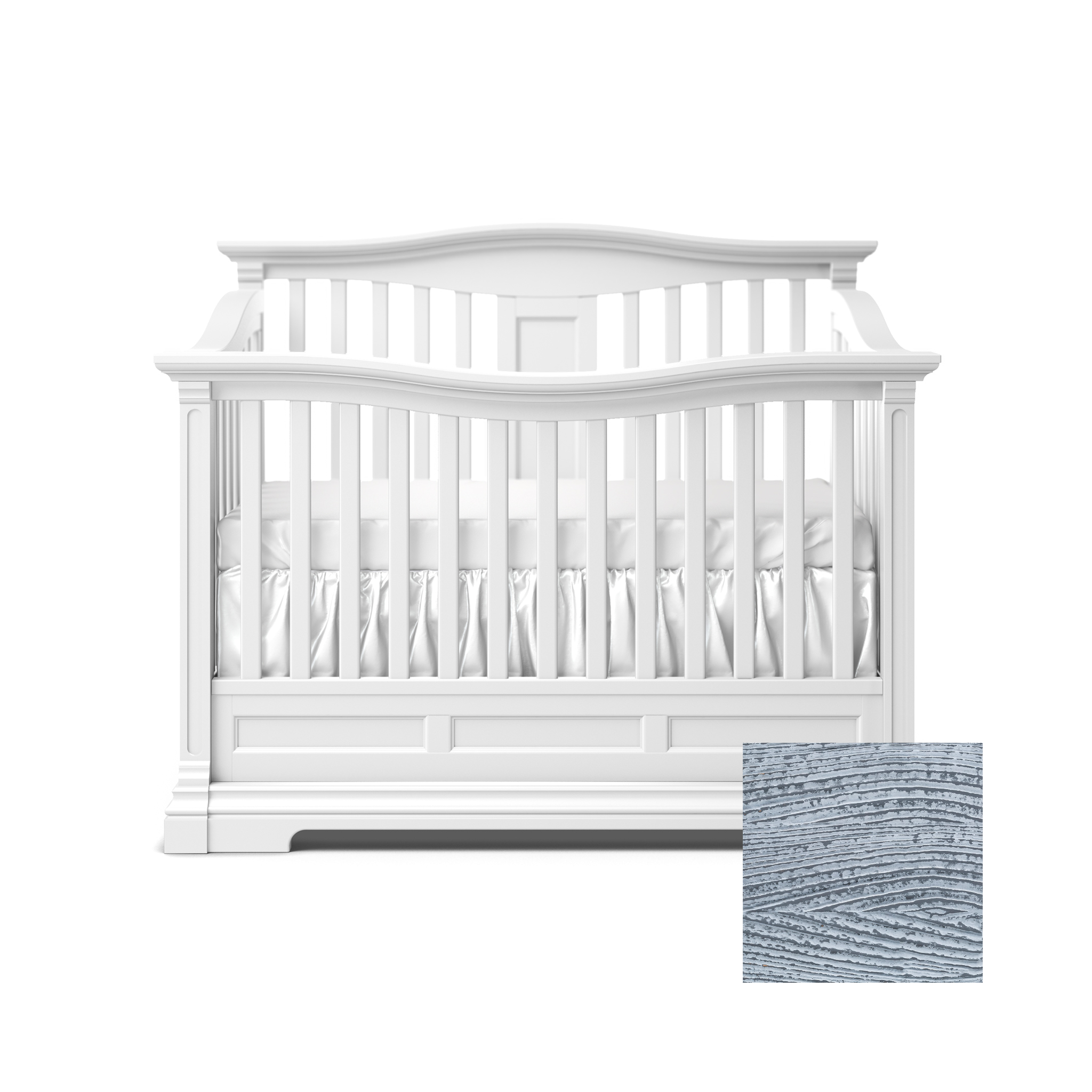 Imperio Convertible Crib w/ Open Back - Tots to Teens Furniture