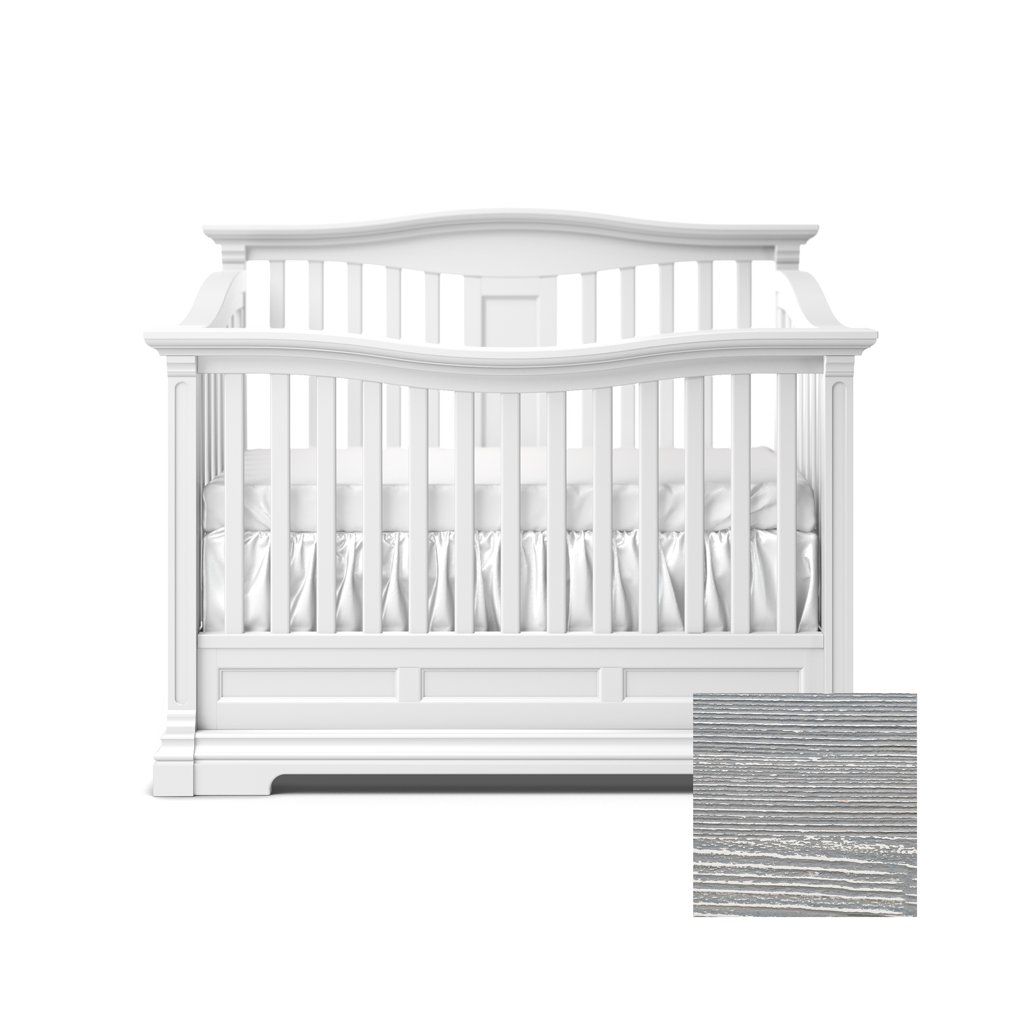Imperio Convertible Crib w/ Open Back - Tots to Teens Furniture
