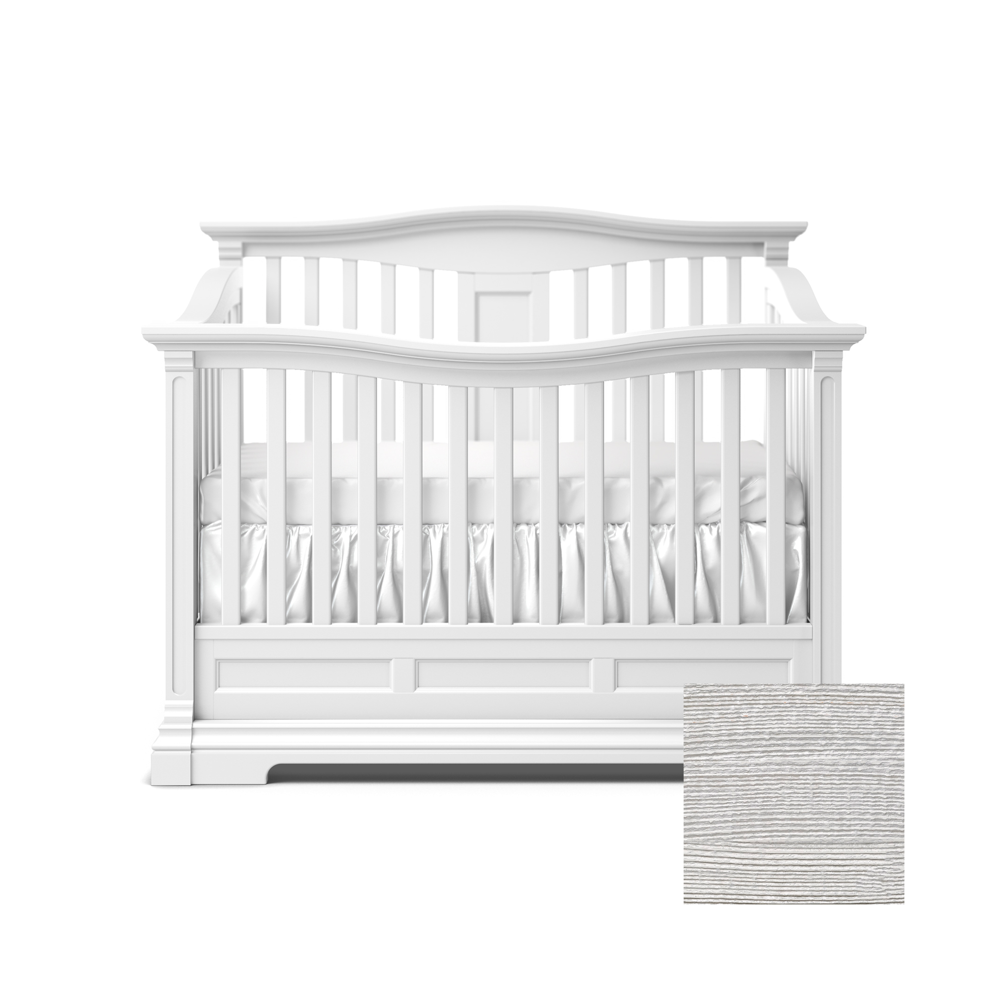 Imperio Convertible Crib w/ Open Back - Tots to Teens Furniture