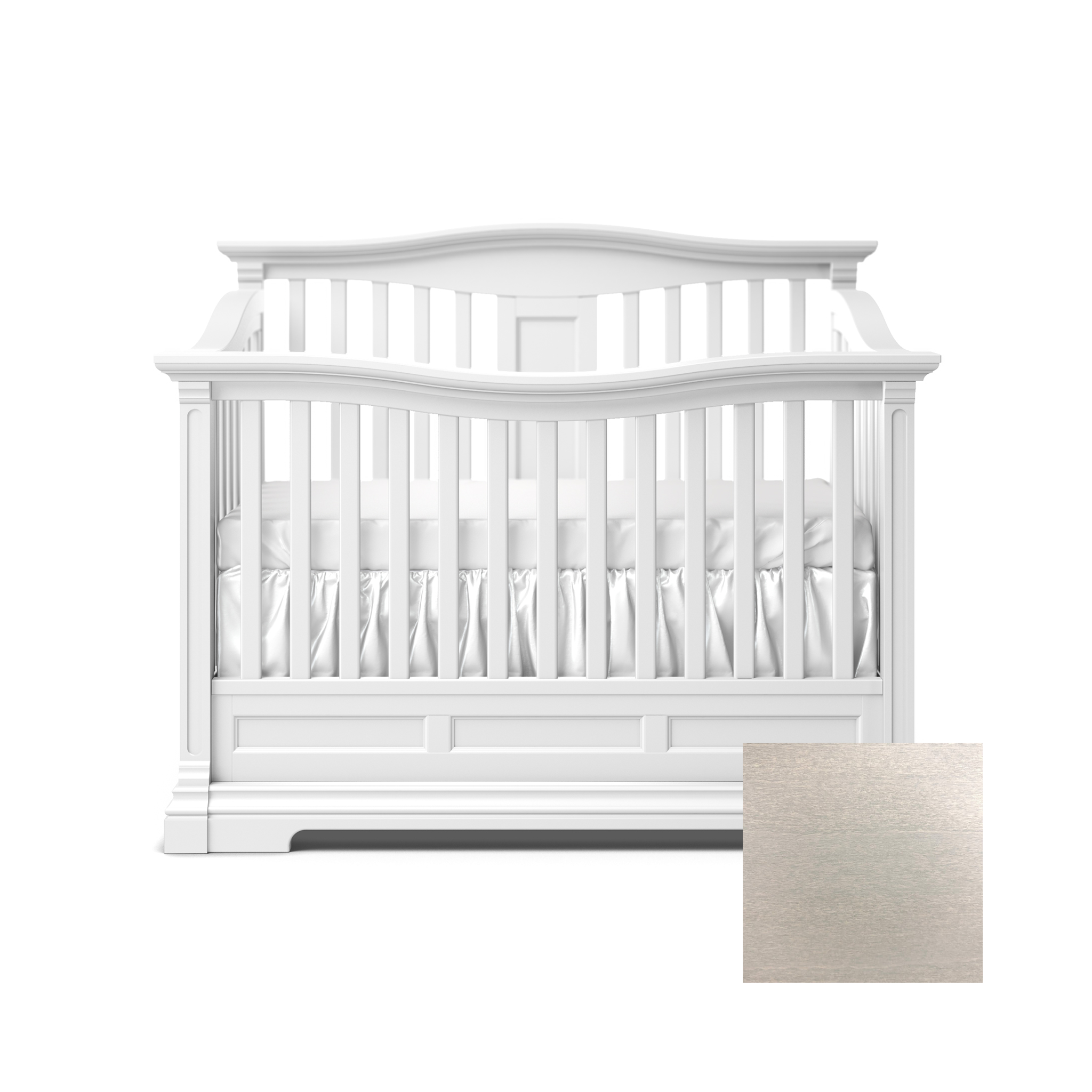 Imperio Convertible Crib w/ Open Back - Tots to Teens Furniture
