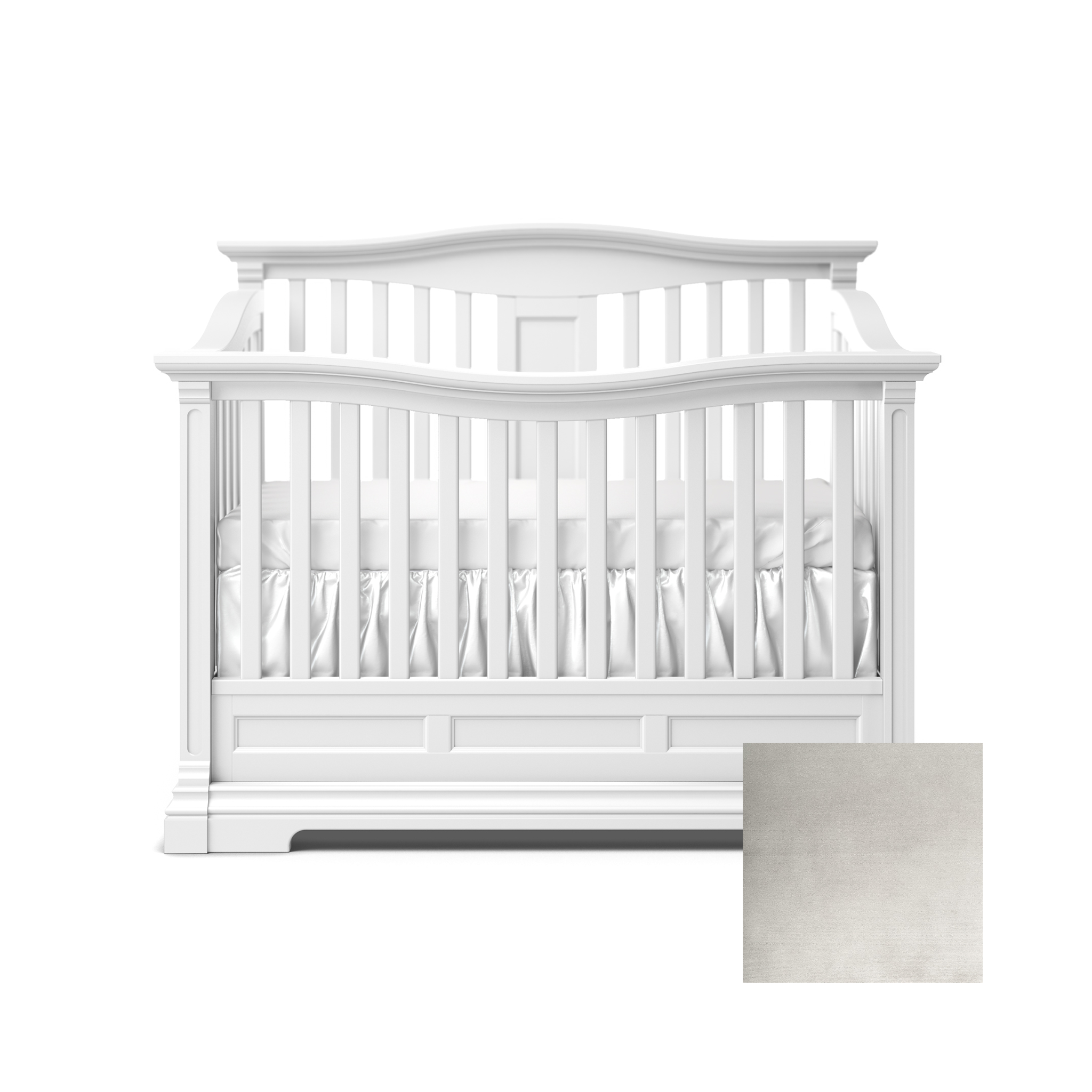 Imperio Convertible Crib w/ Open Back - Tots to Teens Furniture